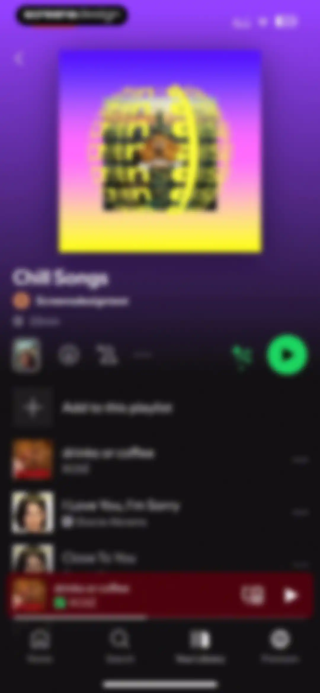 Spotify: Music and Podcasts screen 116