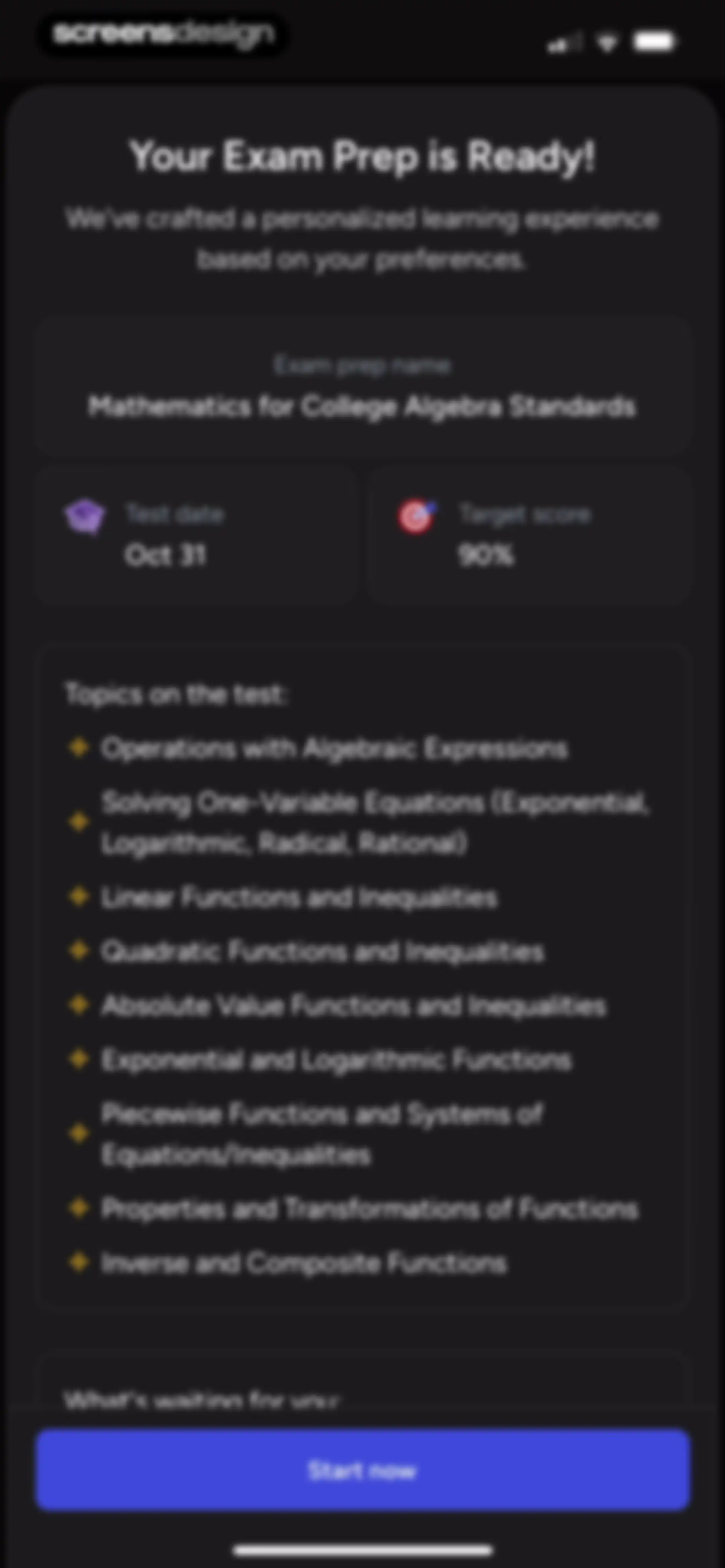 Astra AI: Study & Exam Prep screen 64