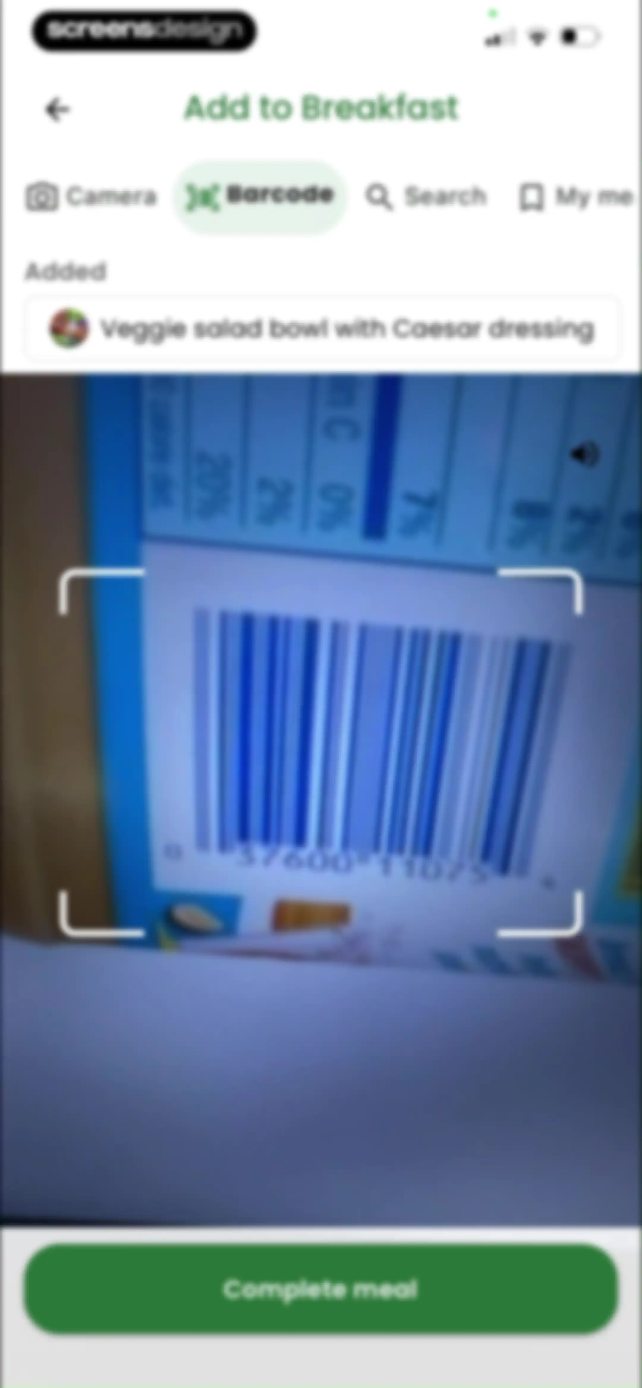 Diabetes food tracker - Gococo screen 78