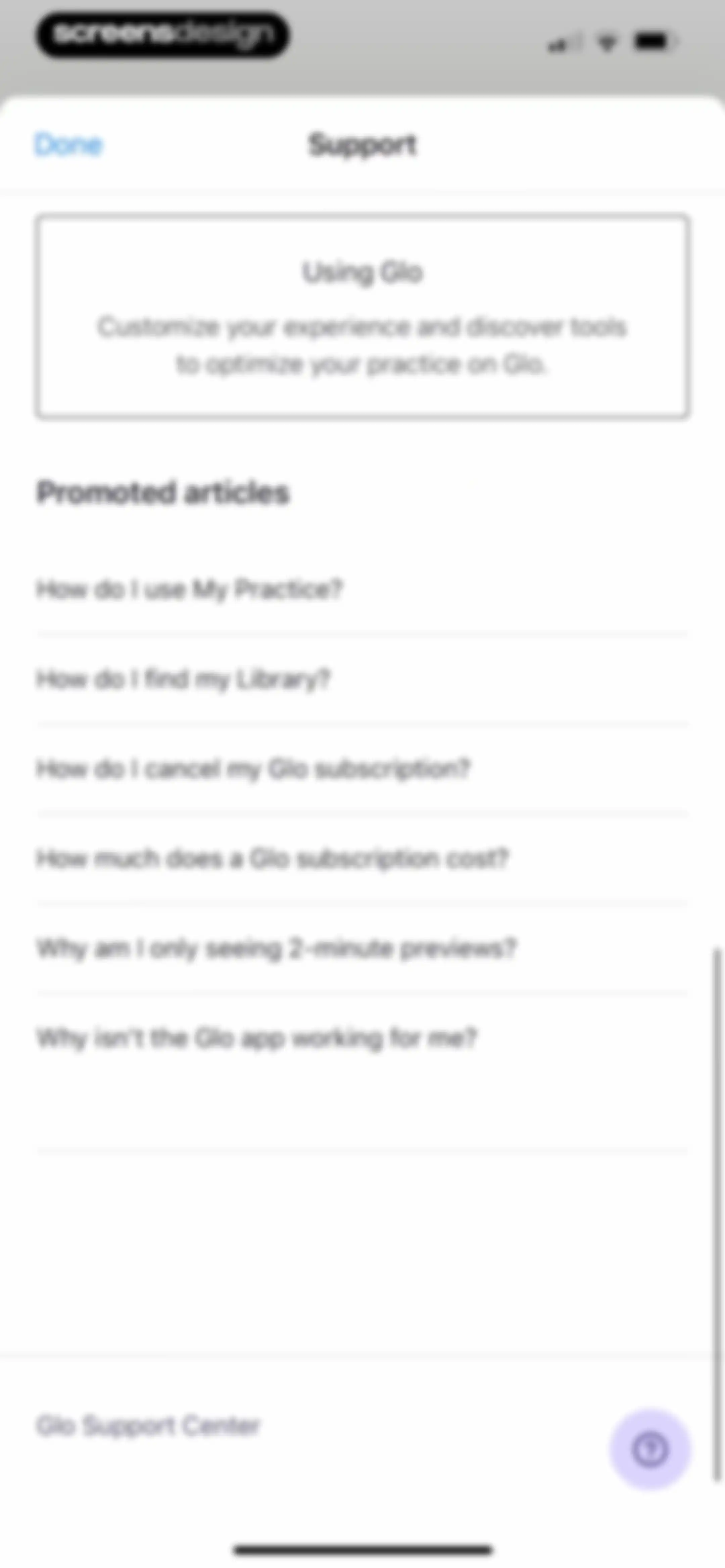 Glo | Yoga and Meditation App screen 137