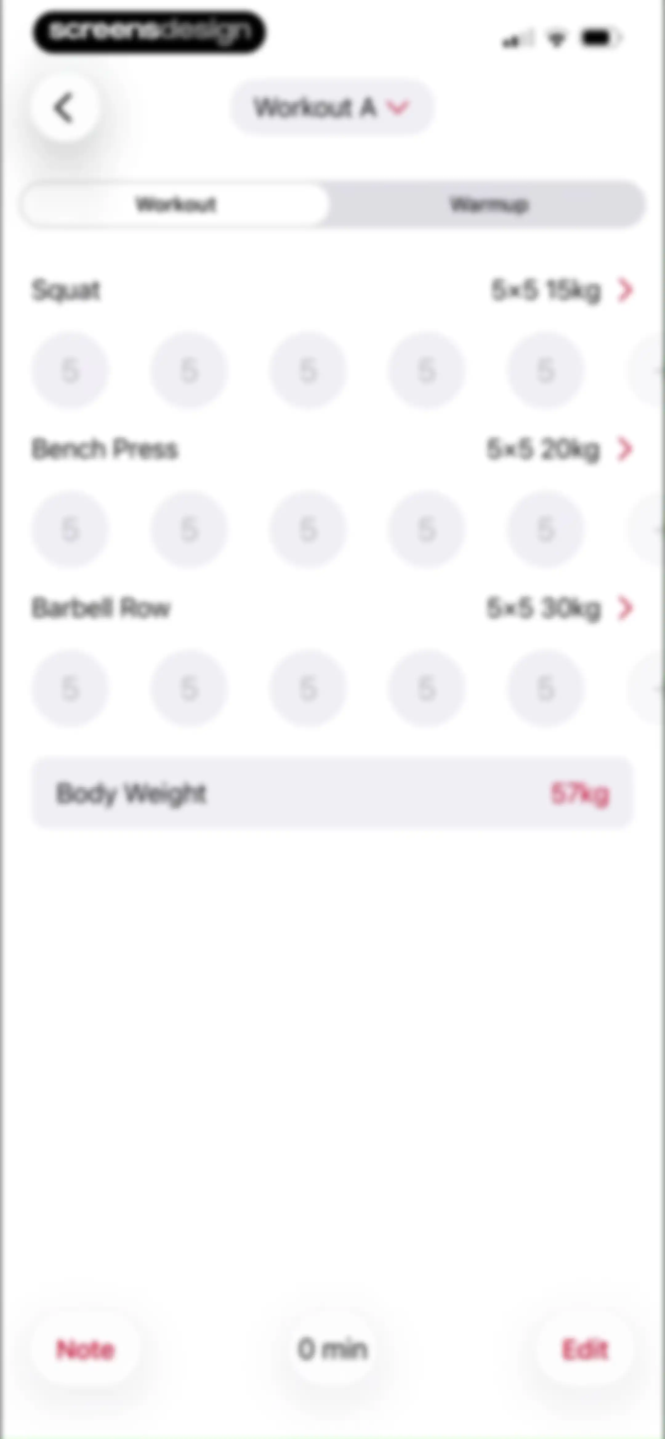 Stronglifts 5x5 Workout Plan screen 28