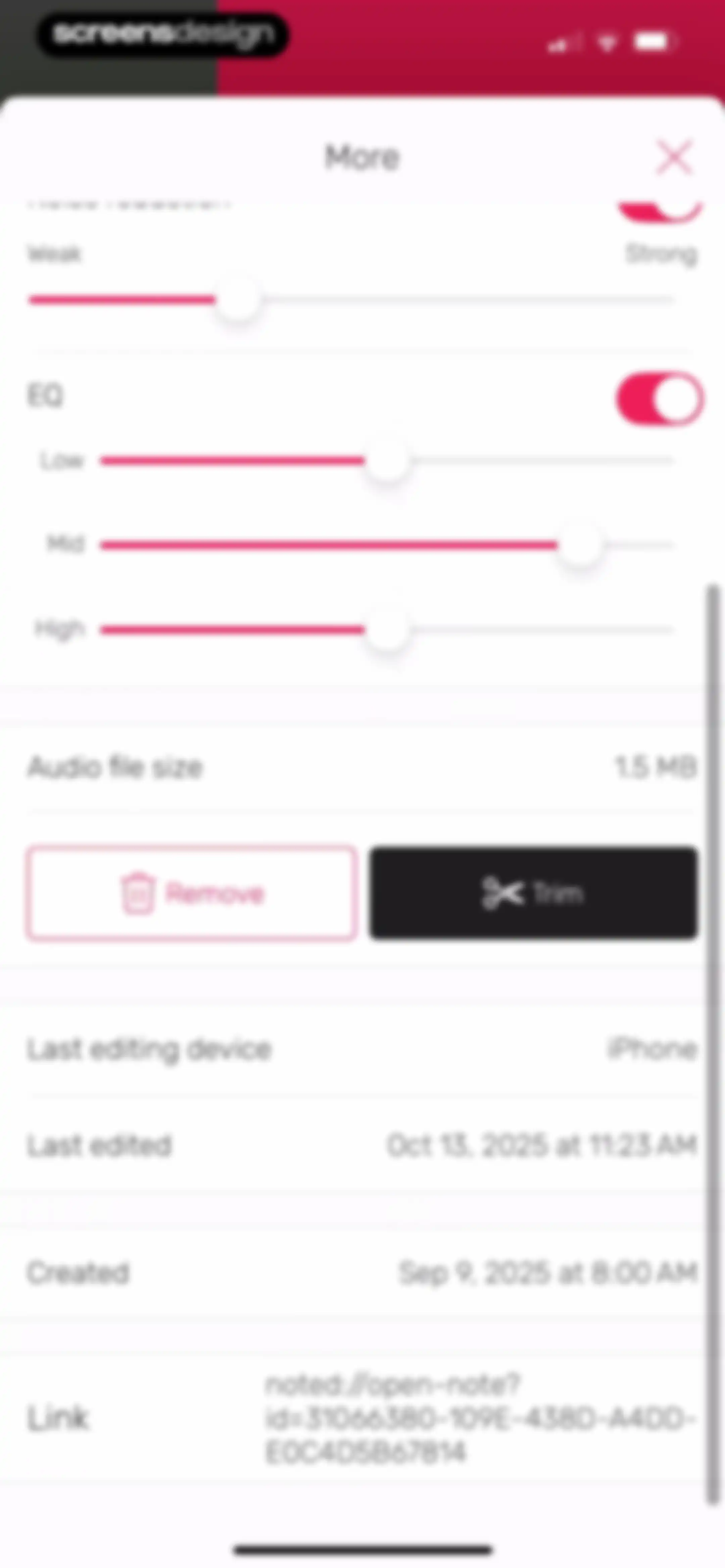 Noted: Record & AI Transcribe screen 57