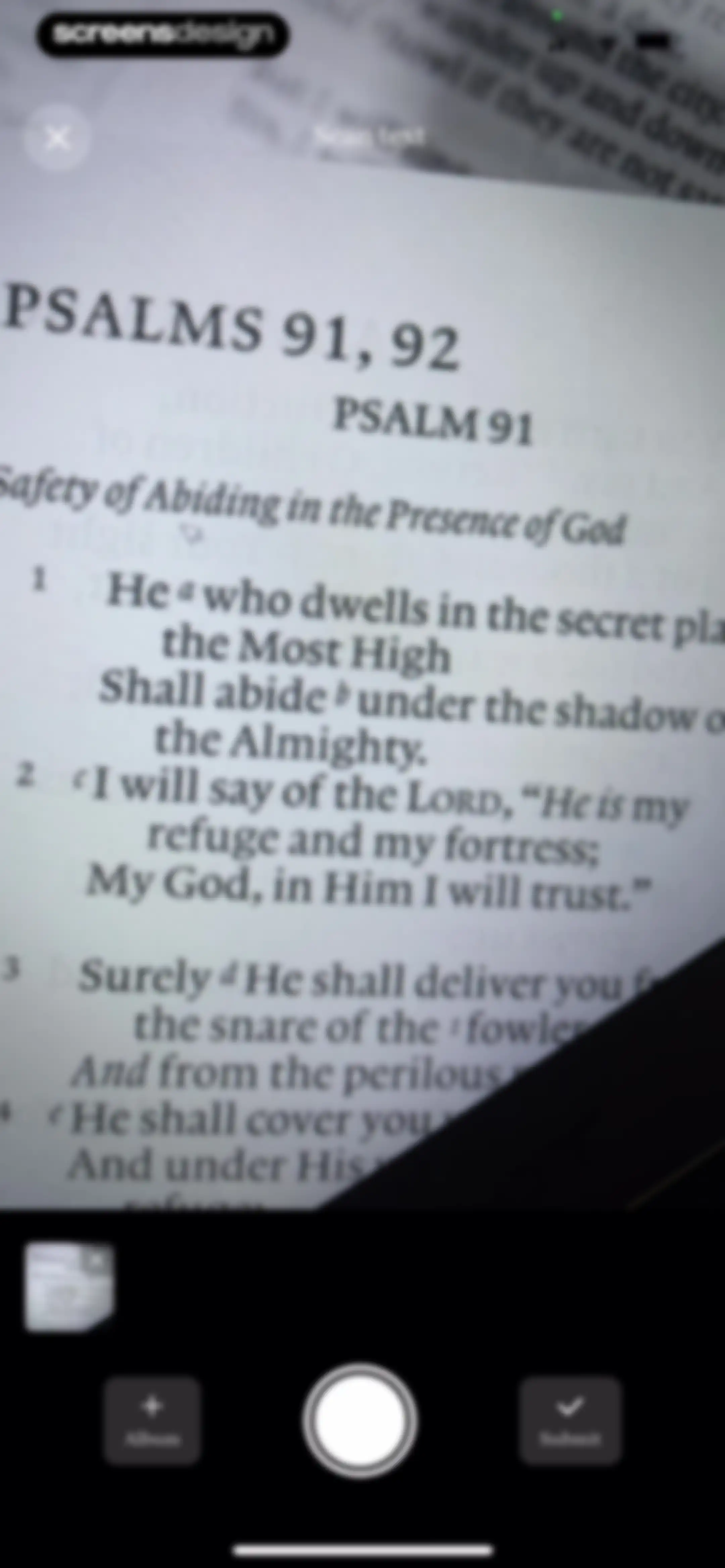 Bible Note: Sermon Notes screen 58