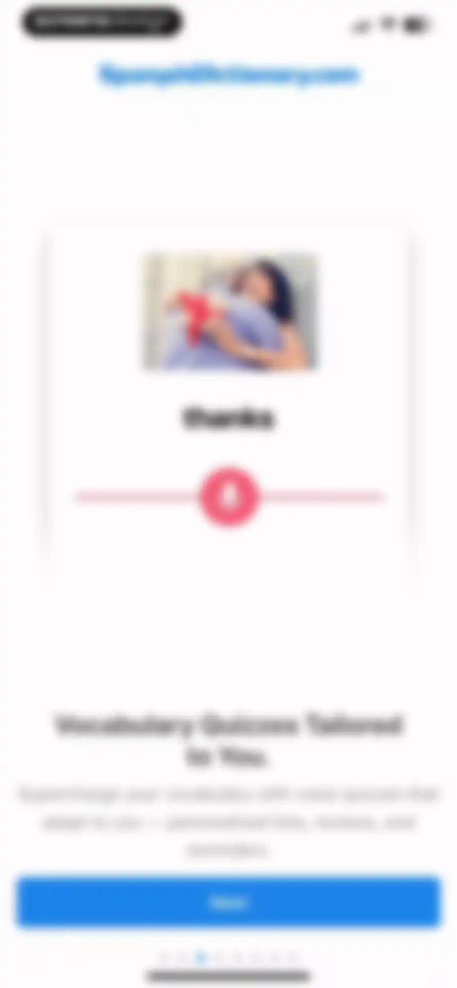 SpanishDictionary.com Learning screen 4
