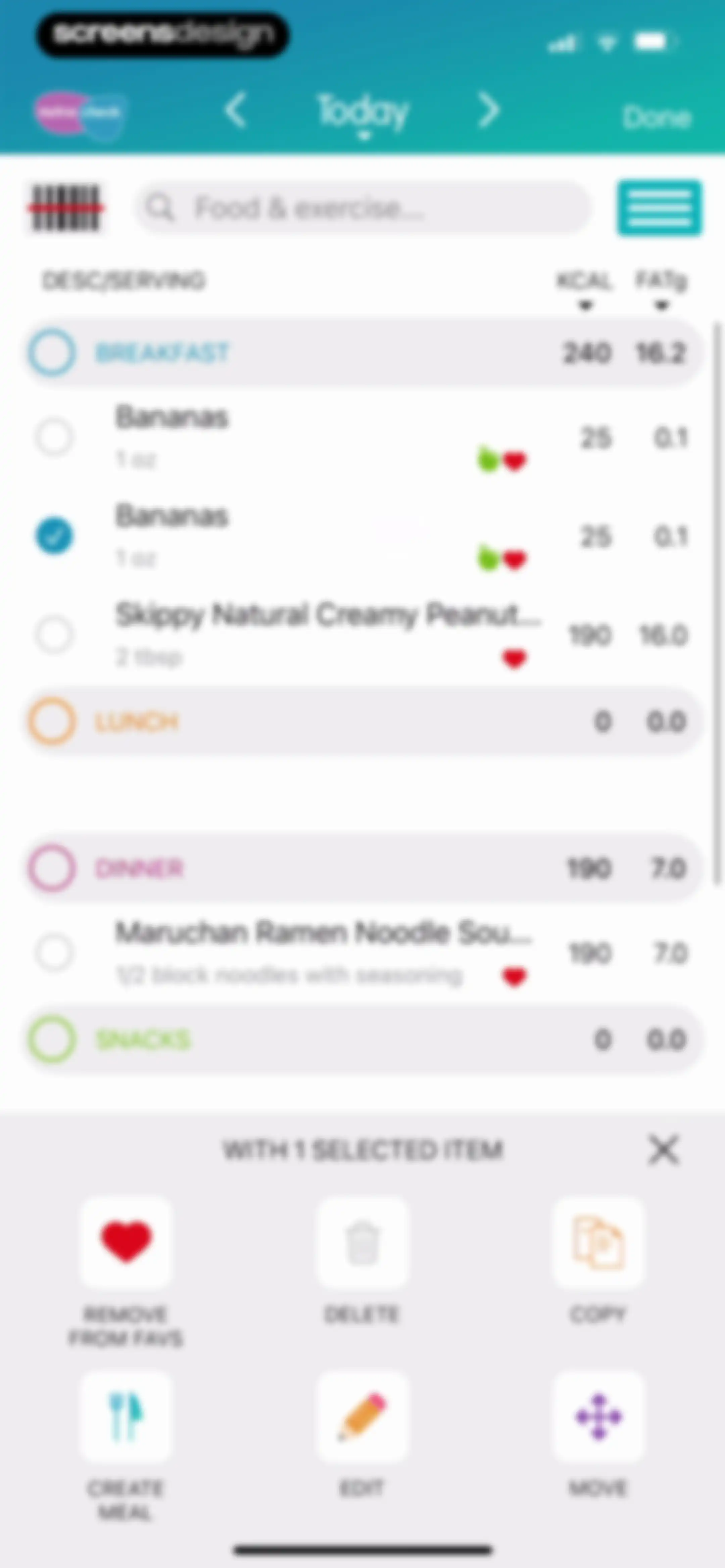 Calorie Counter + screen 63