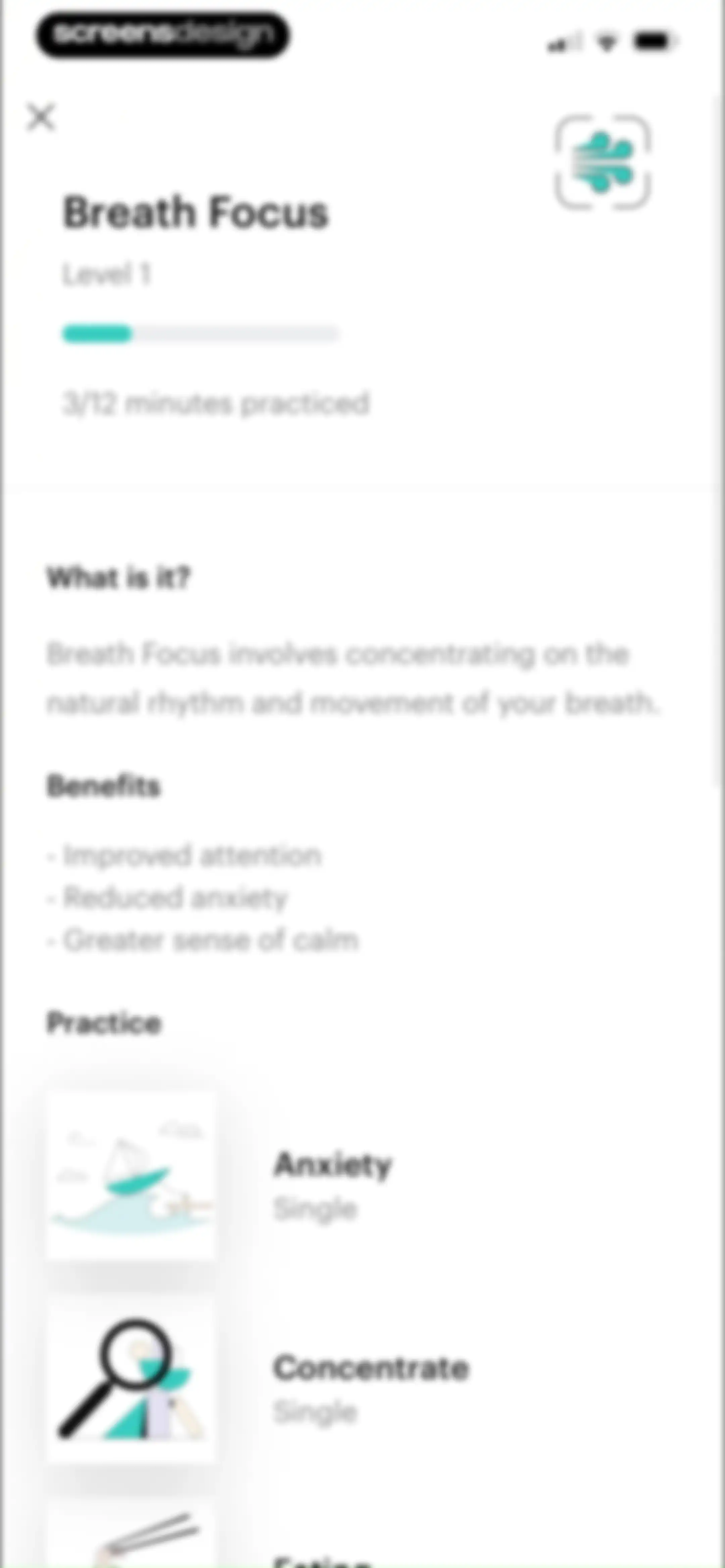 Balance: Meditation & Sleep screen 98