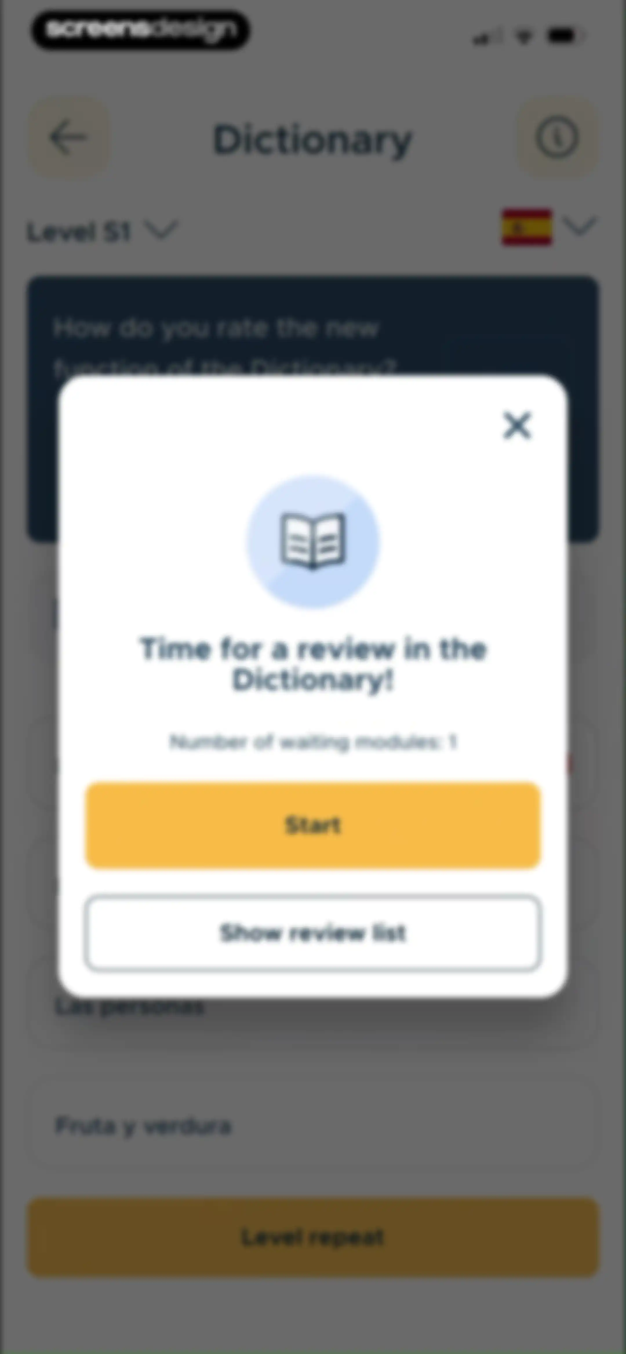 BeeSpeaker Learn English screen 103