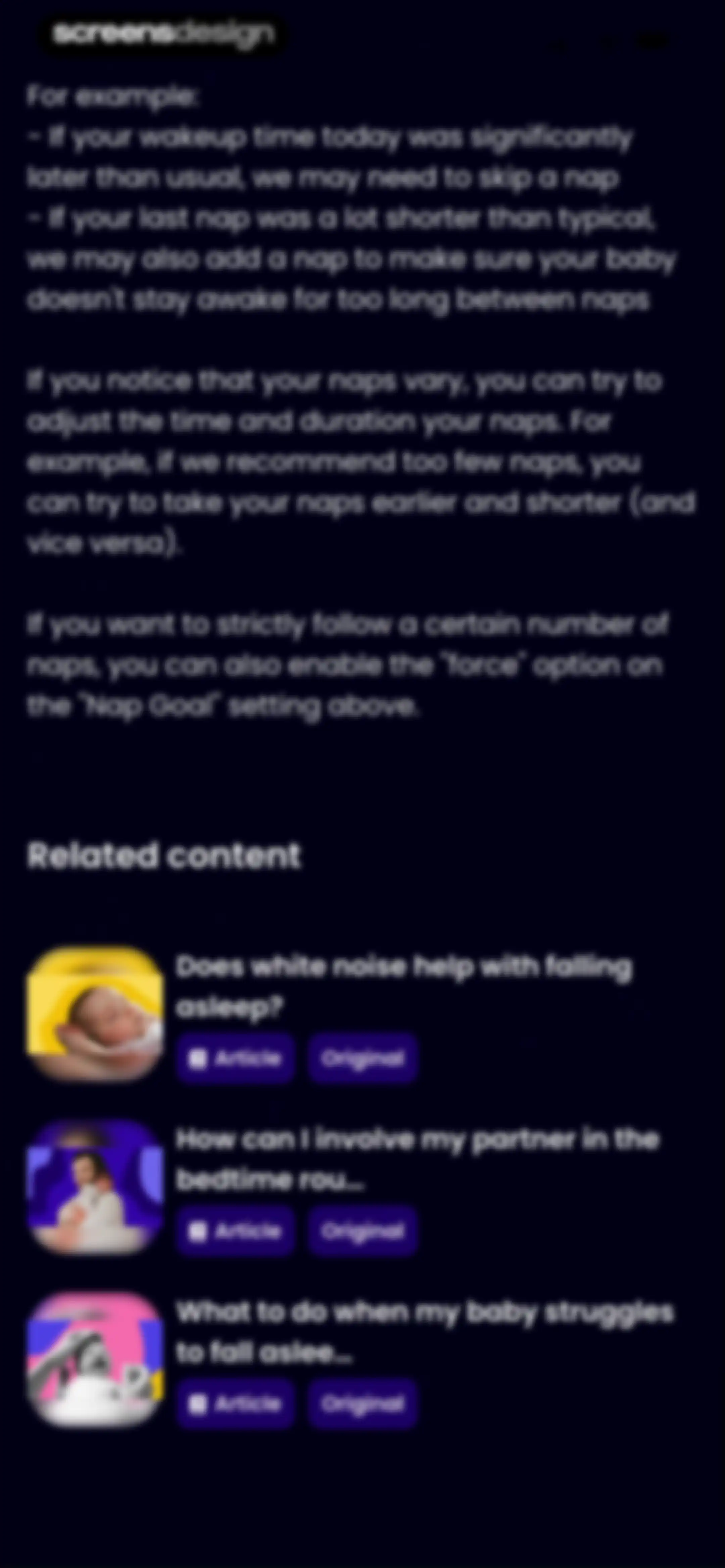 Happy Baby - Sleep & Tracker screen 104