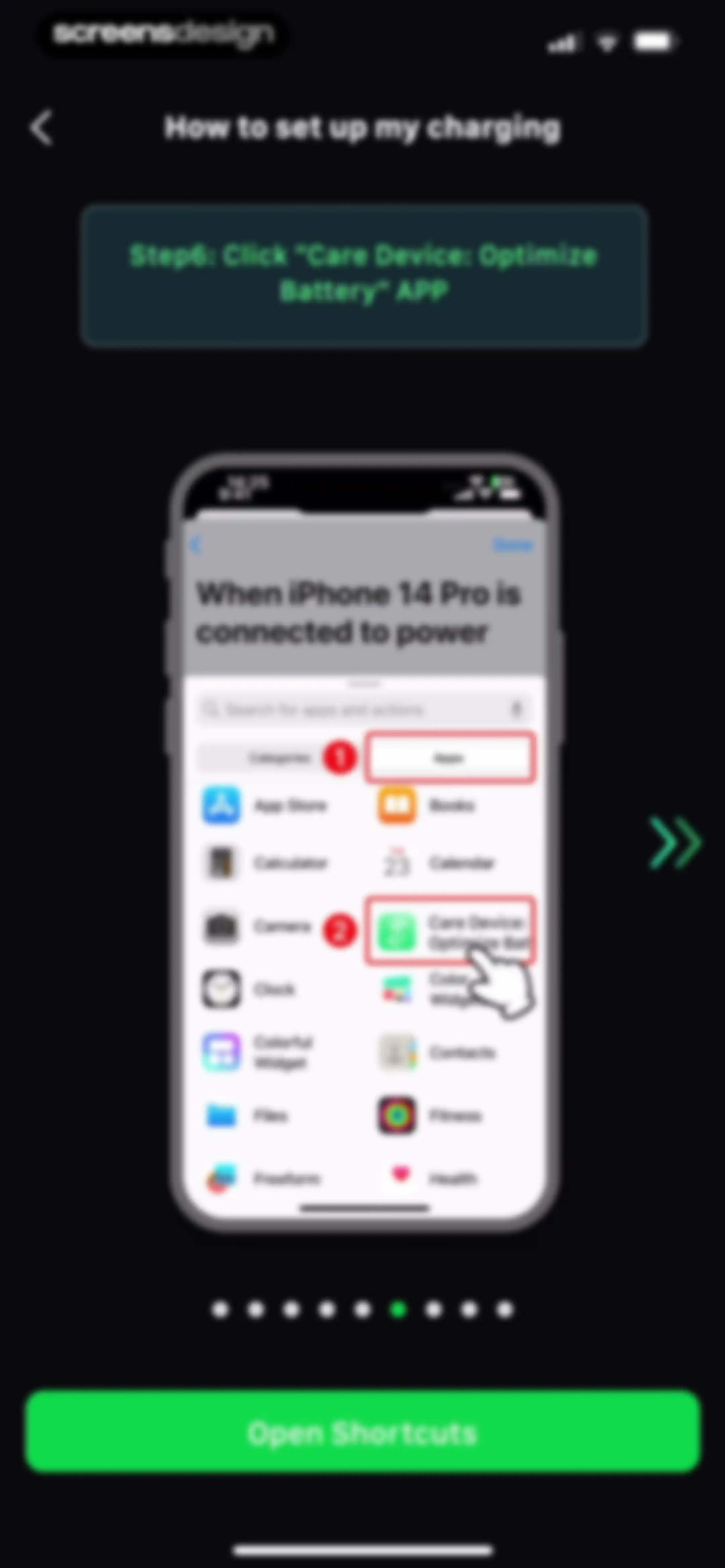 Device Care: Storage & Battery screen 43