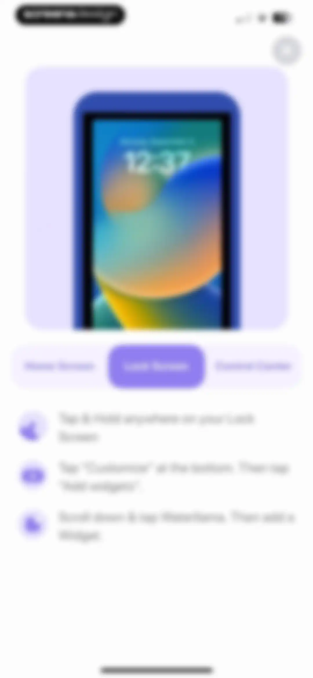 Water tracker Waterllama screen 48