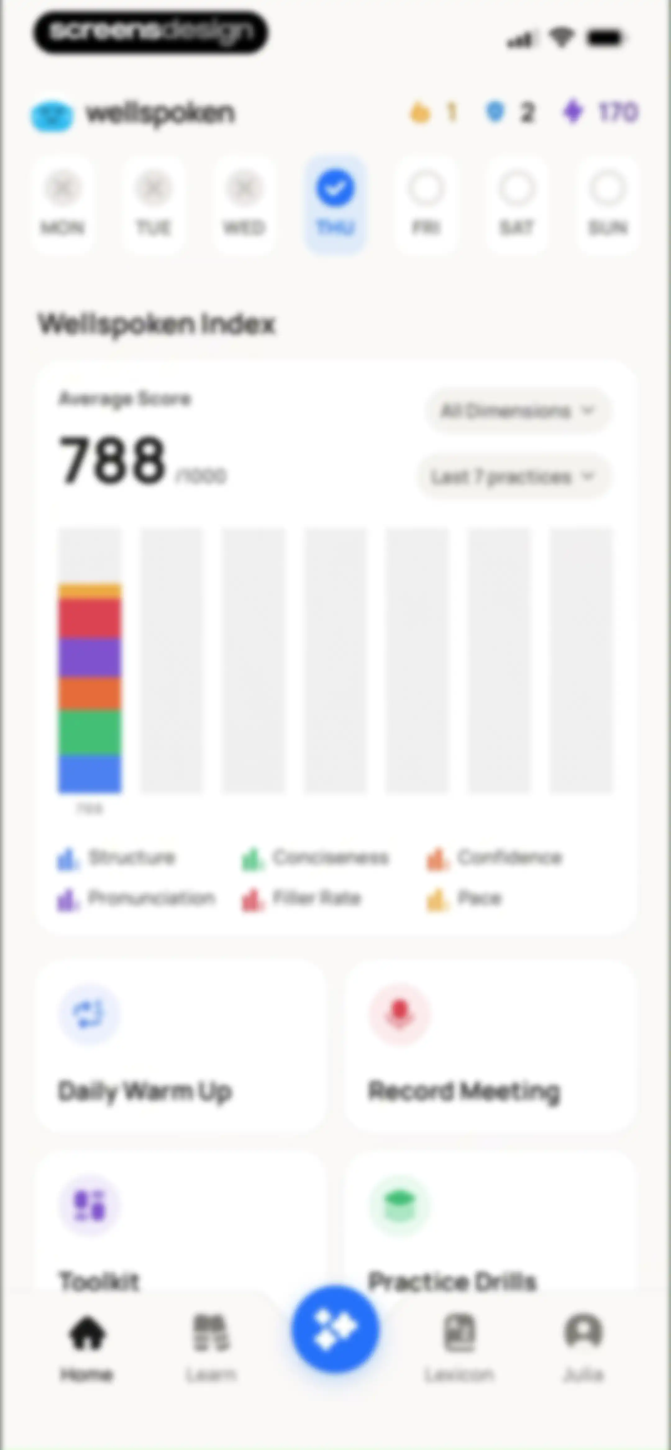 Wellspoken: Articulation Coach screen 145
