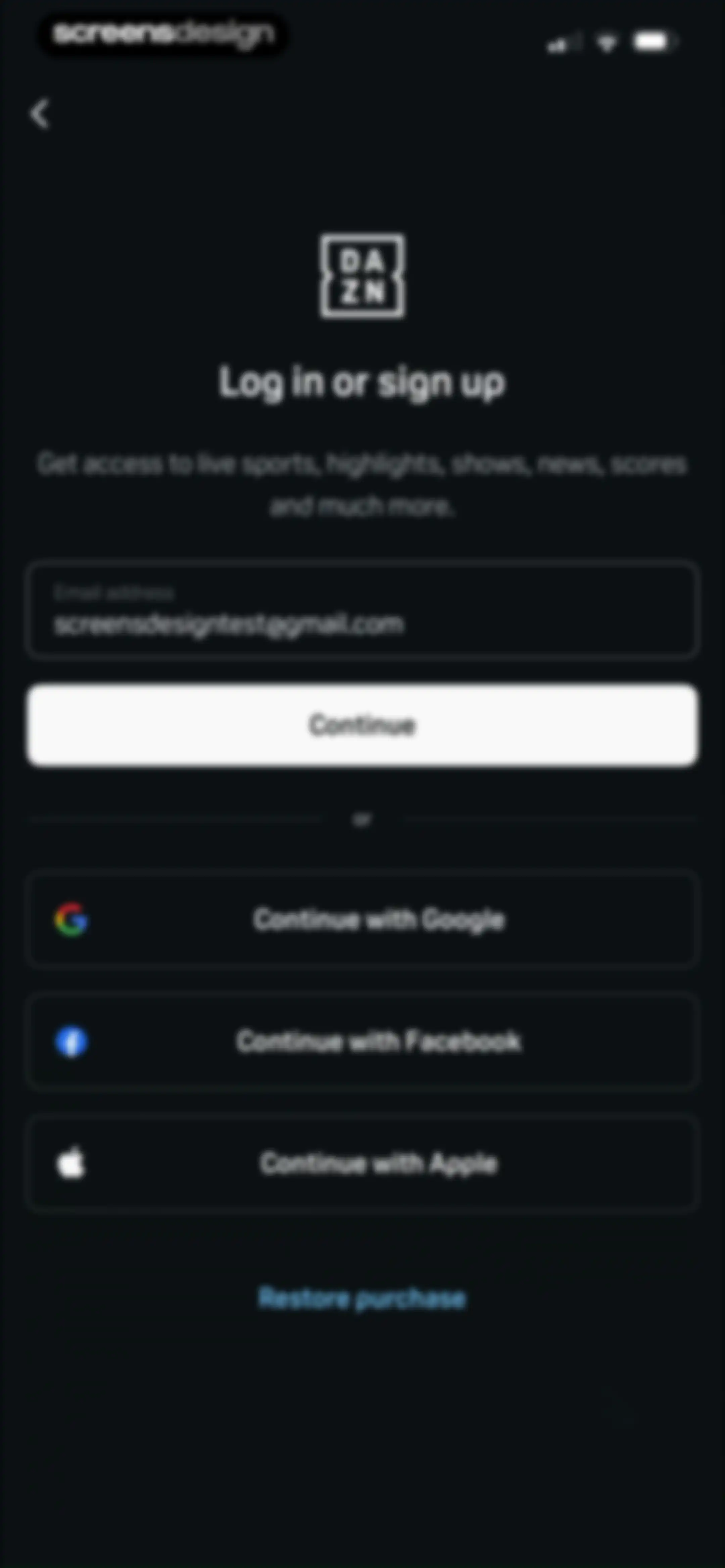 DAZN: Stream Live Sports screen 8
