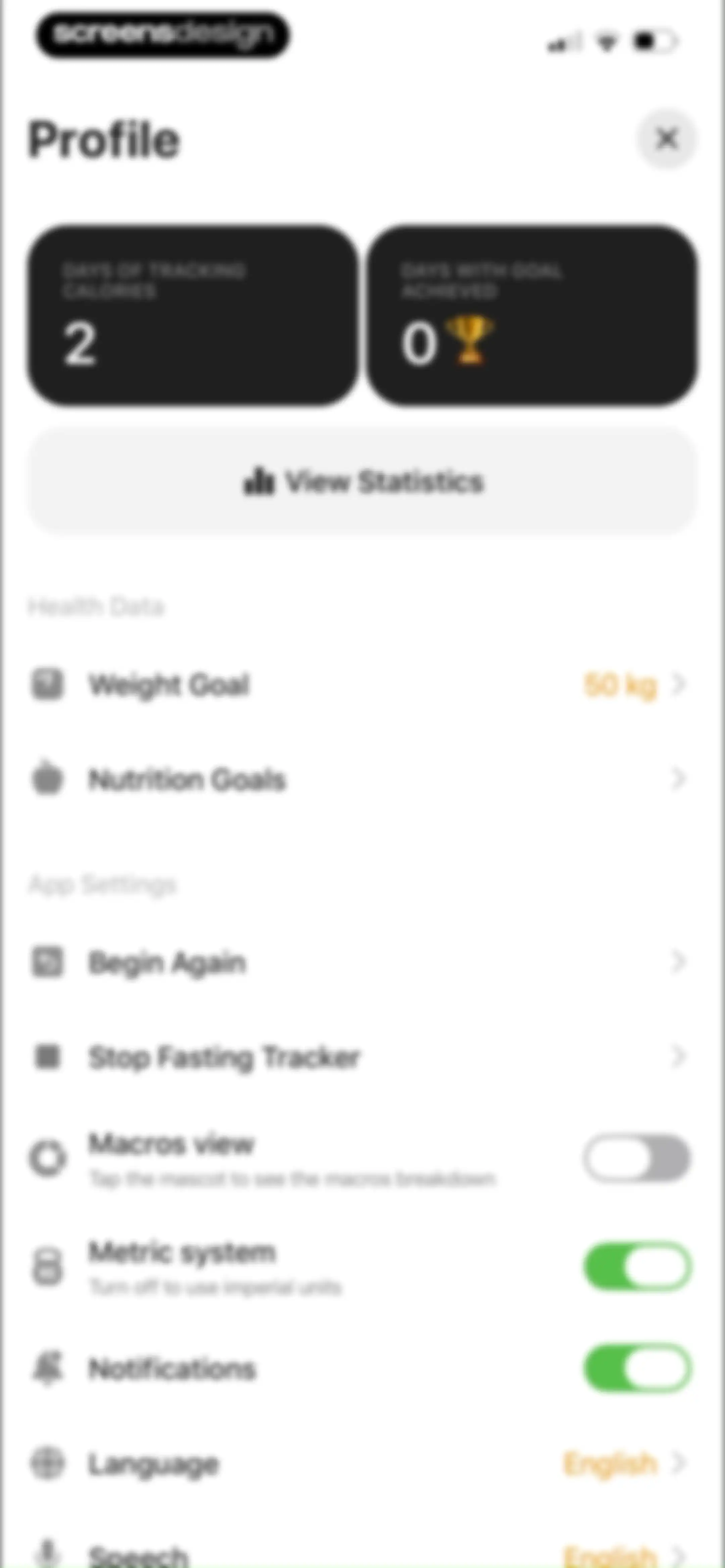 Calz - Calorie Counter AI screen 126
