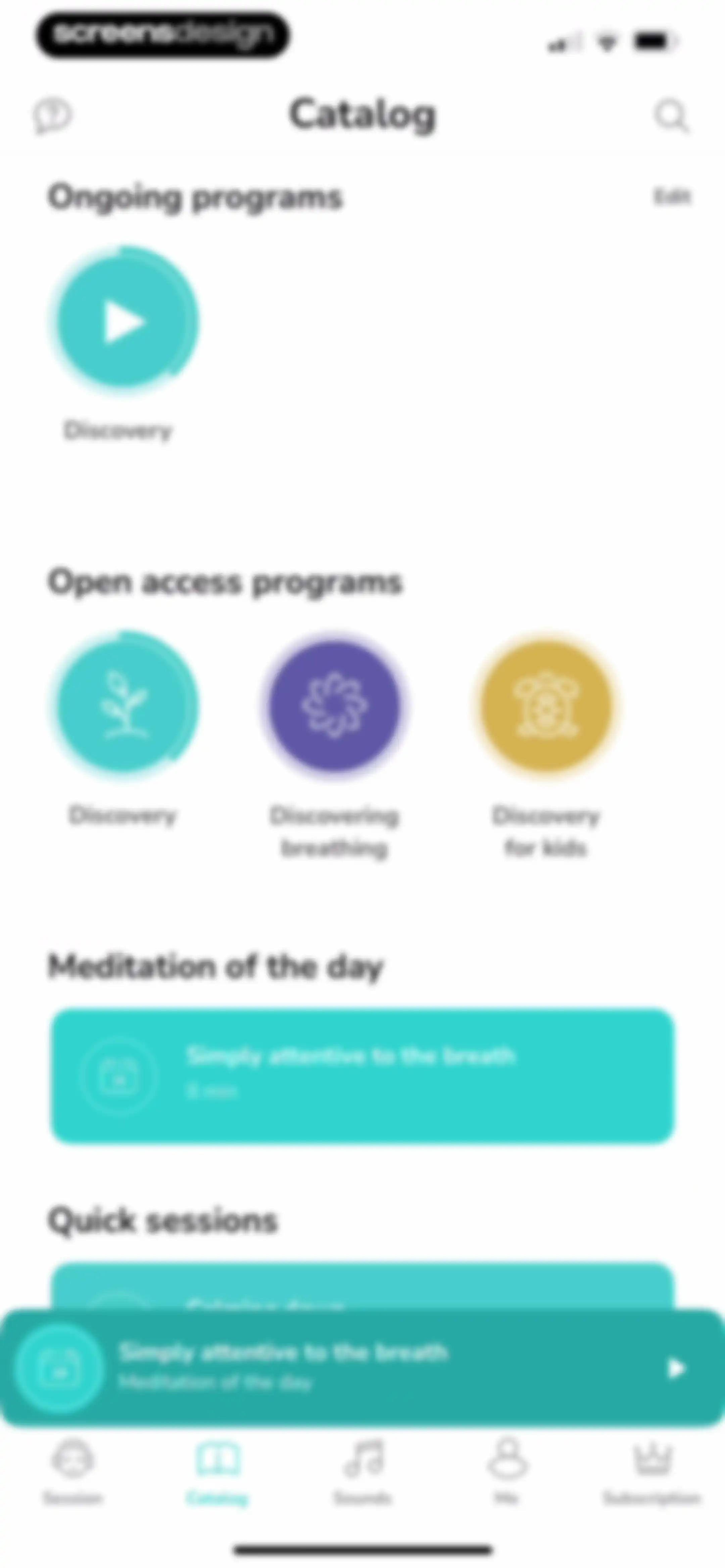 Petit BamBou: Mindfulness screen 56