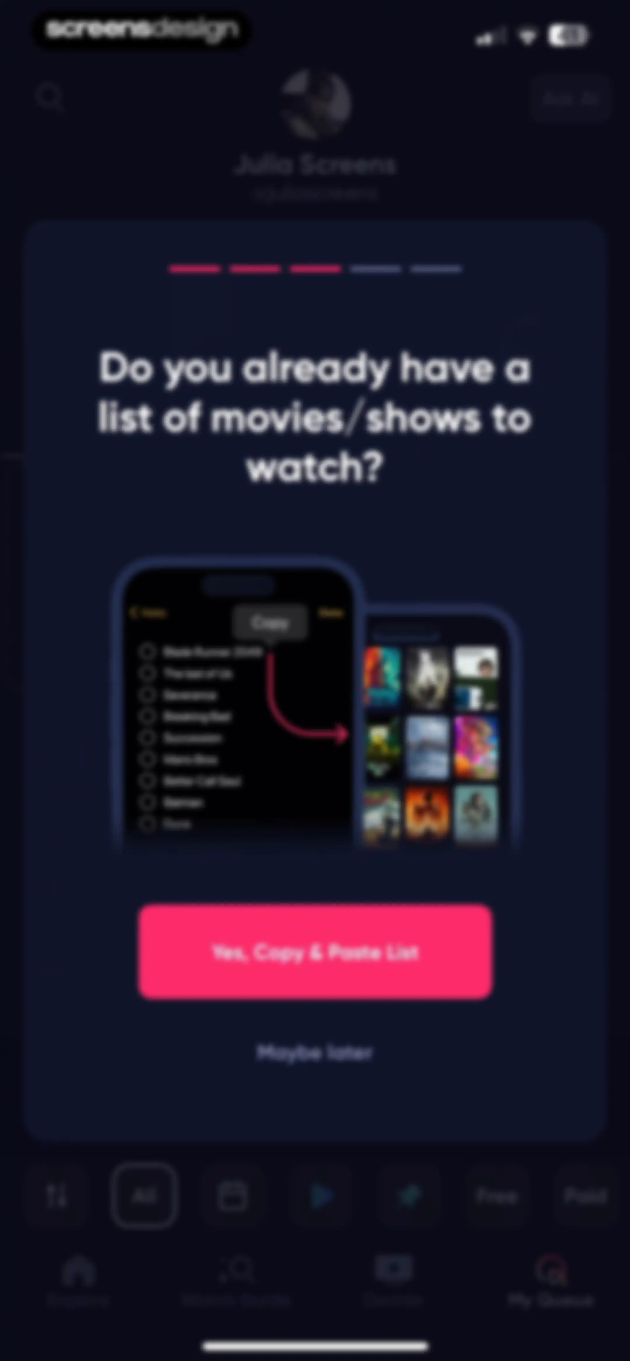 Queue - Find Movies & Shows screen 10