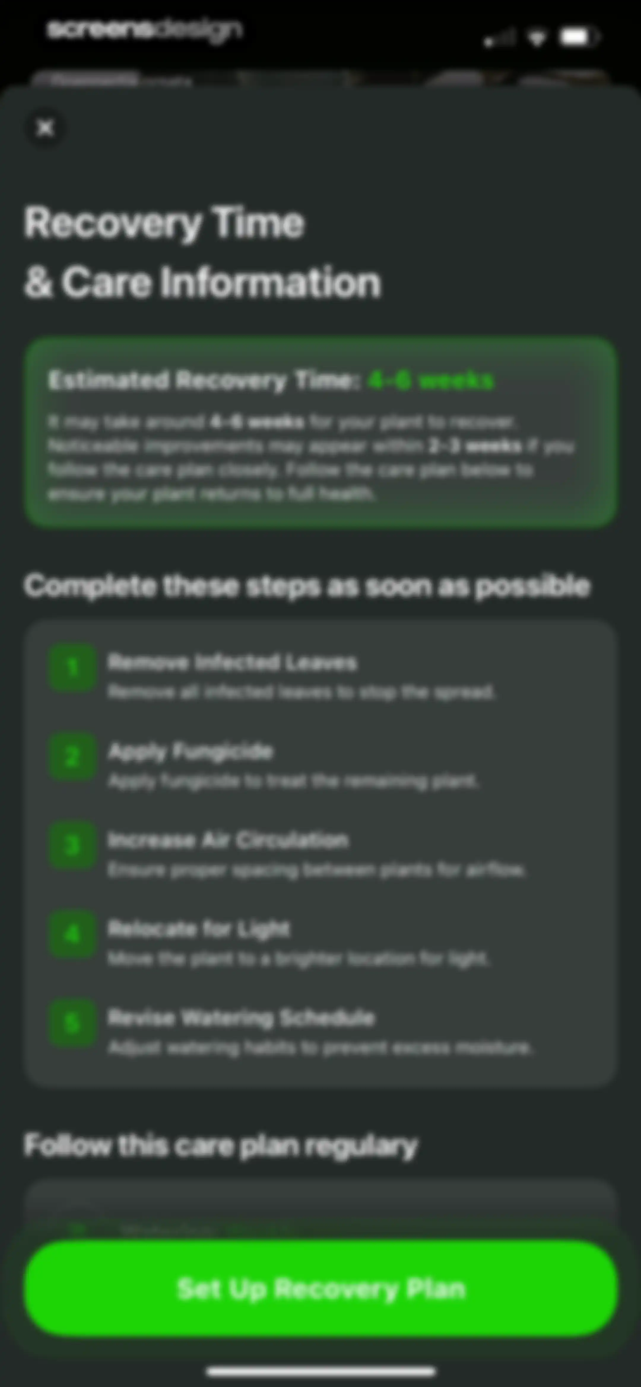 Plant Identifier & Care App screen 54