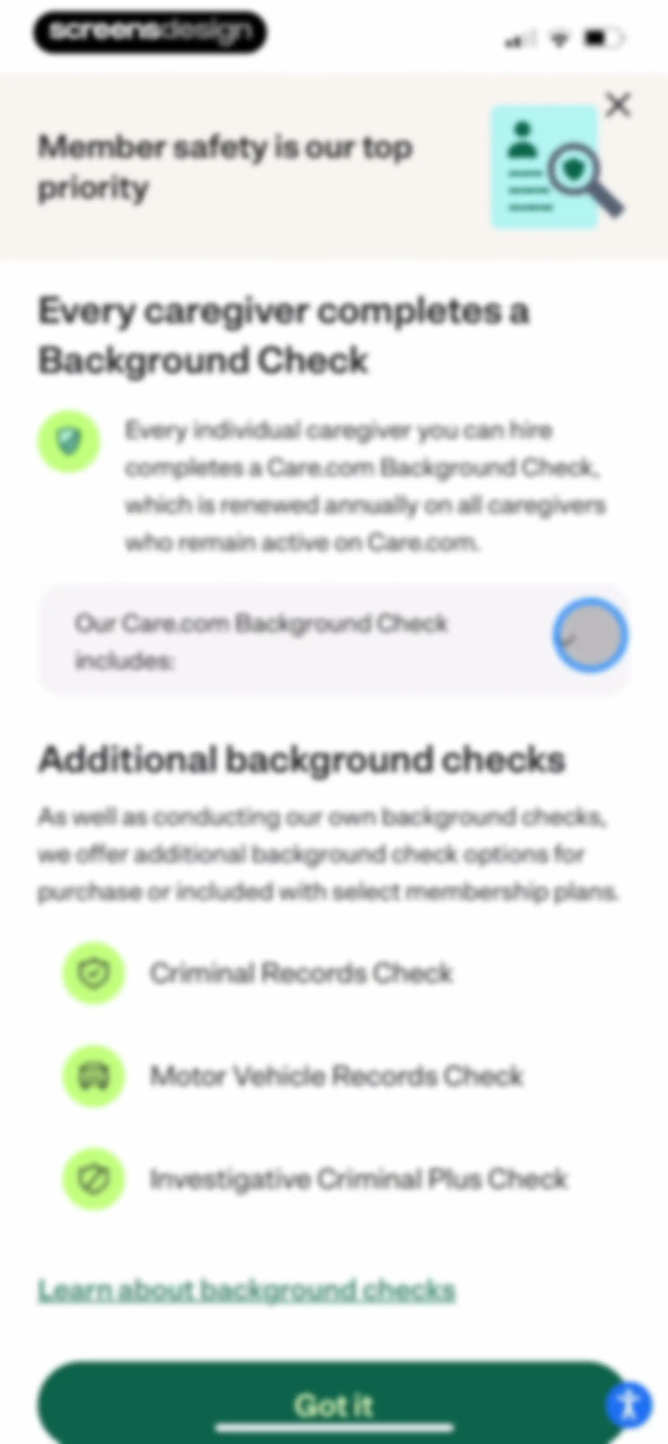 Care.com: Hire Caregivers screen 43