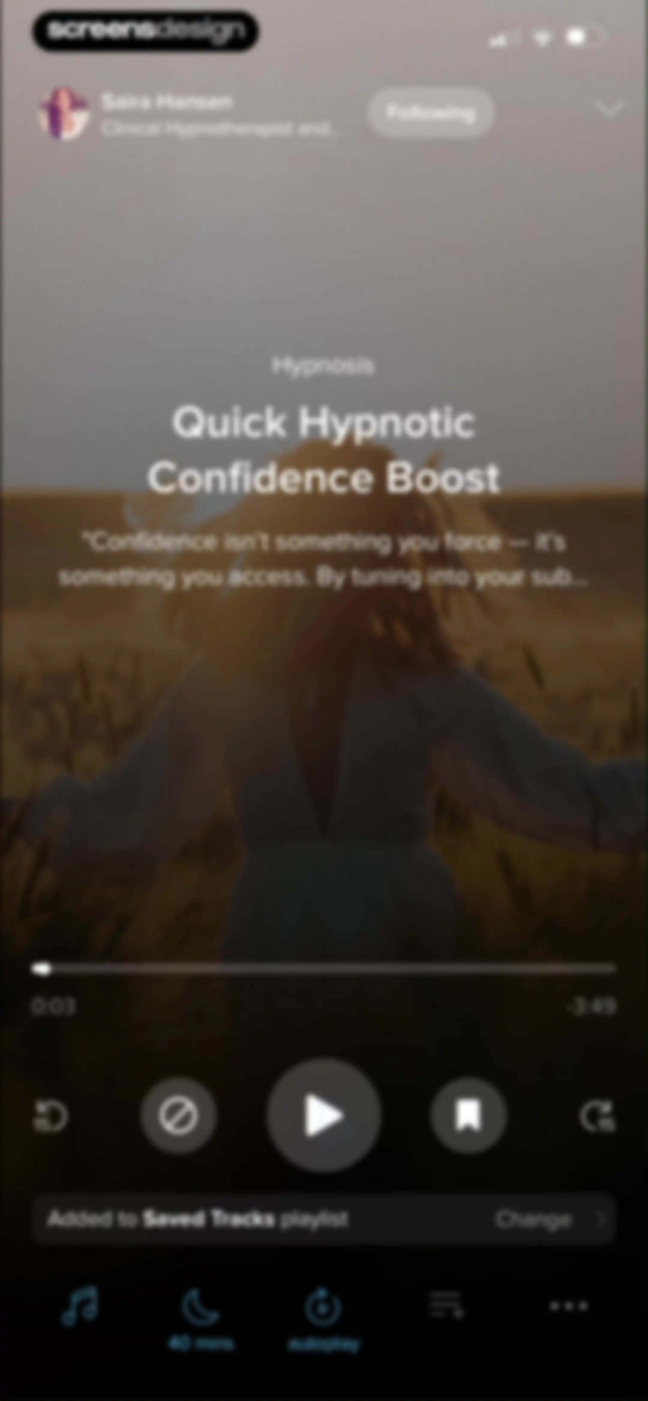 Aura: Meditation & Sleep, CBT screen 52