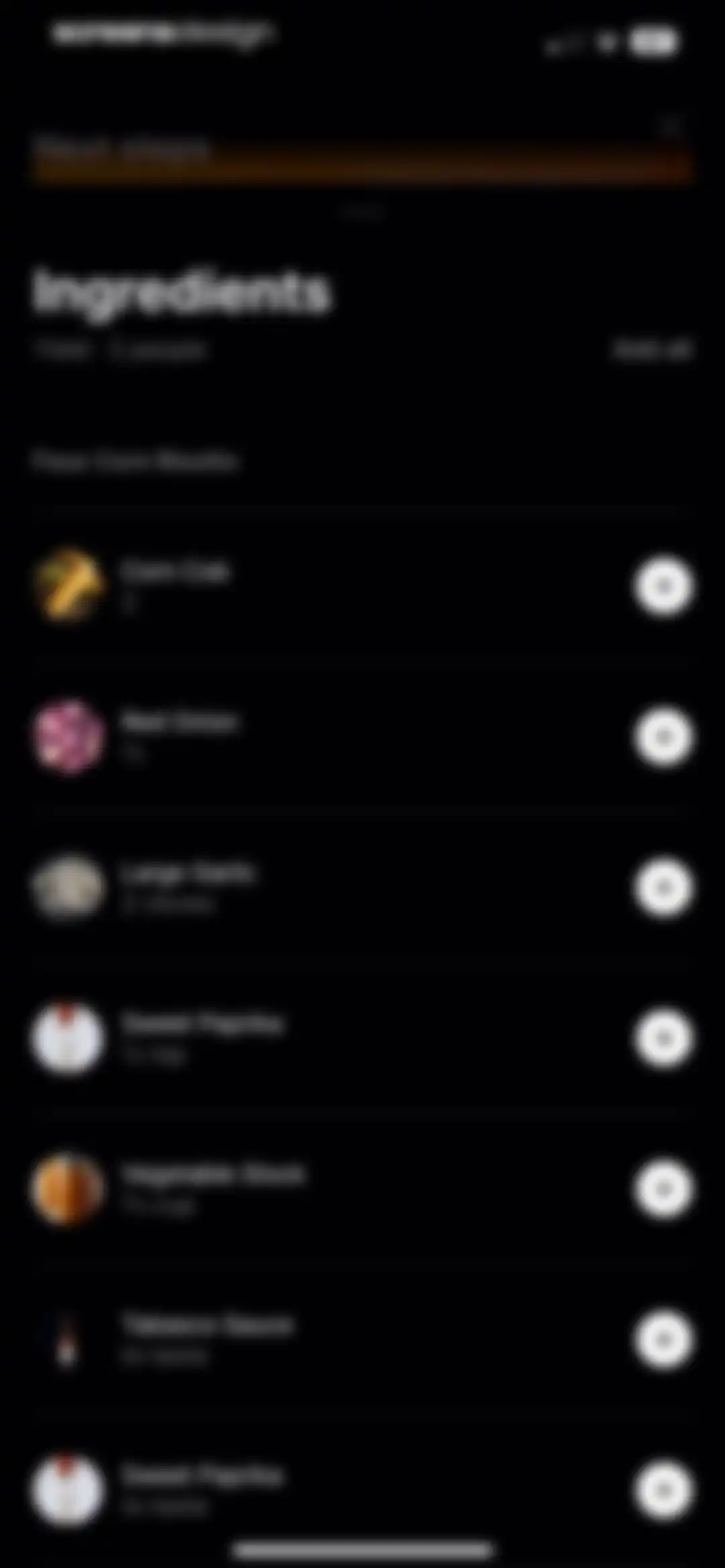 CREME: Create Memorable Meals screen 32