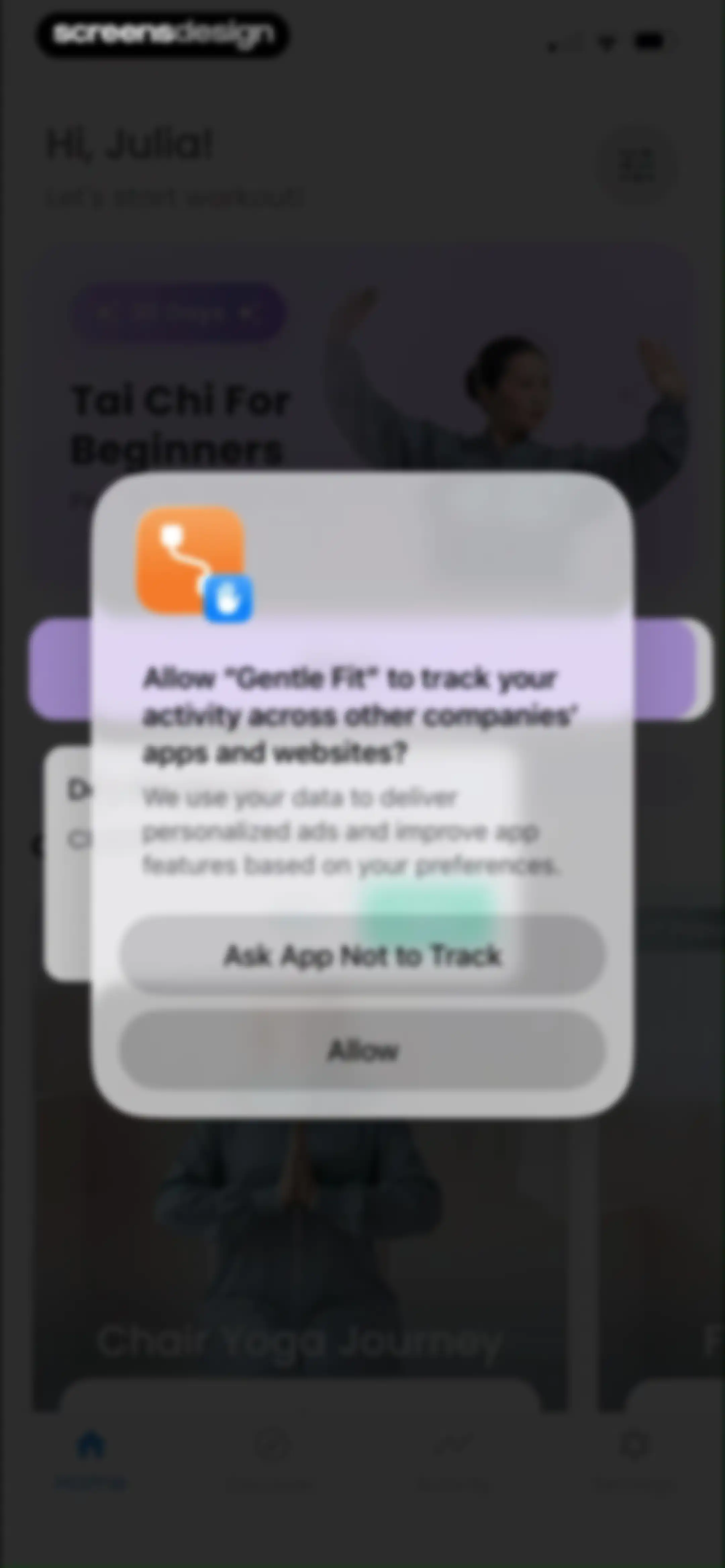 Tai Chi Walking : GentleFit screen 33