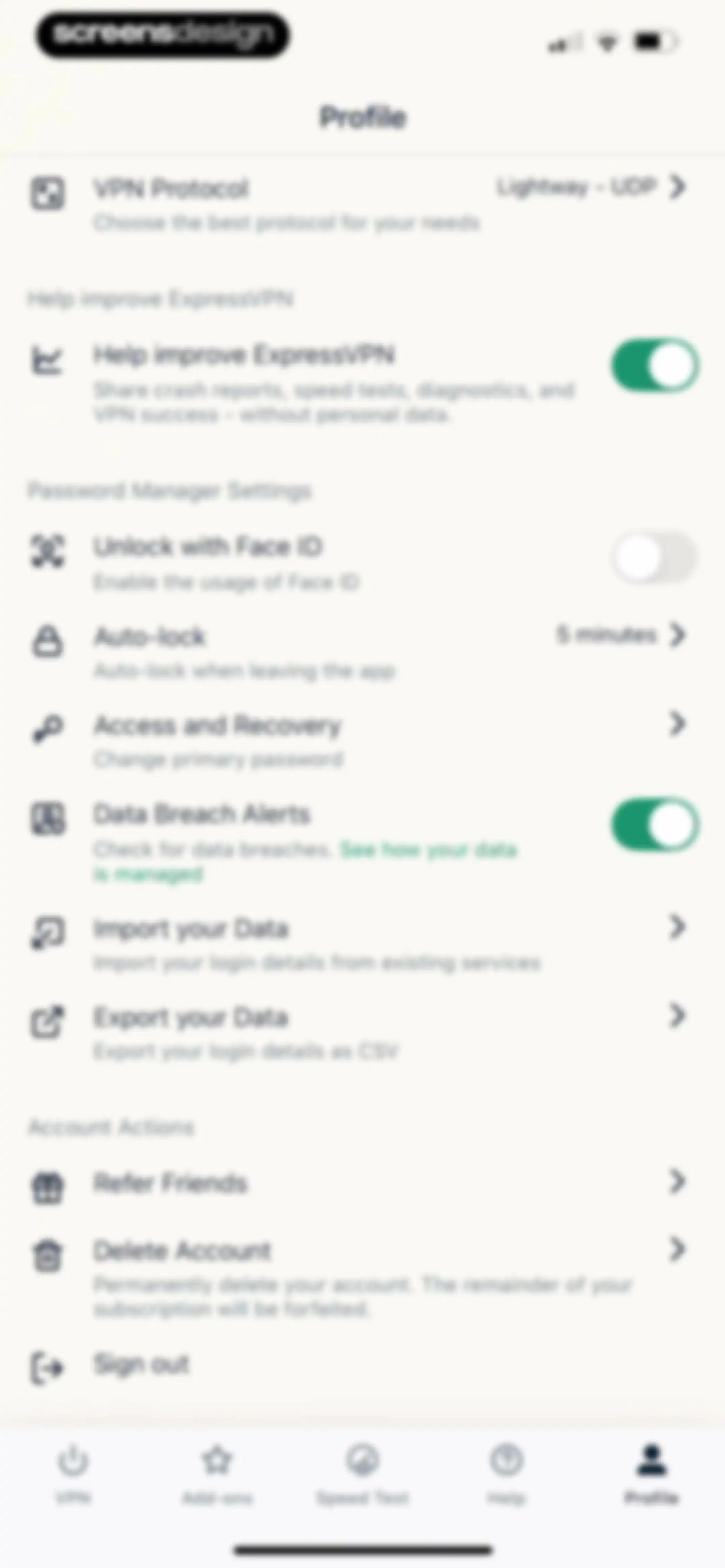 ExpressVPN · Secure & Fast VPN screen 91