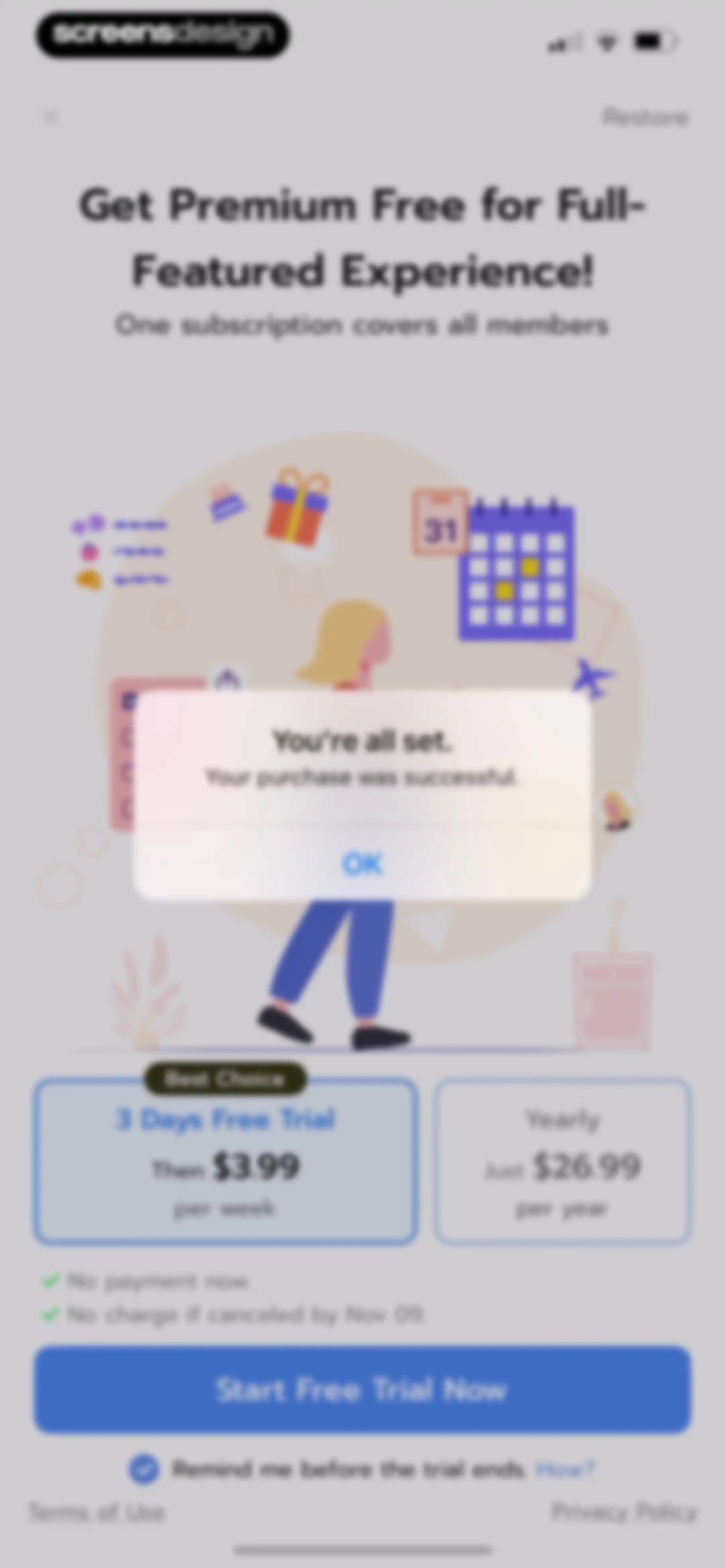 Shared Family Calendar: FamCal screen 8
