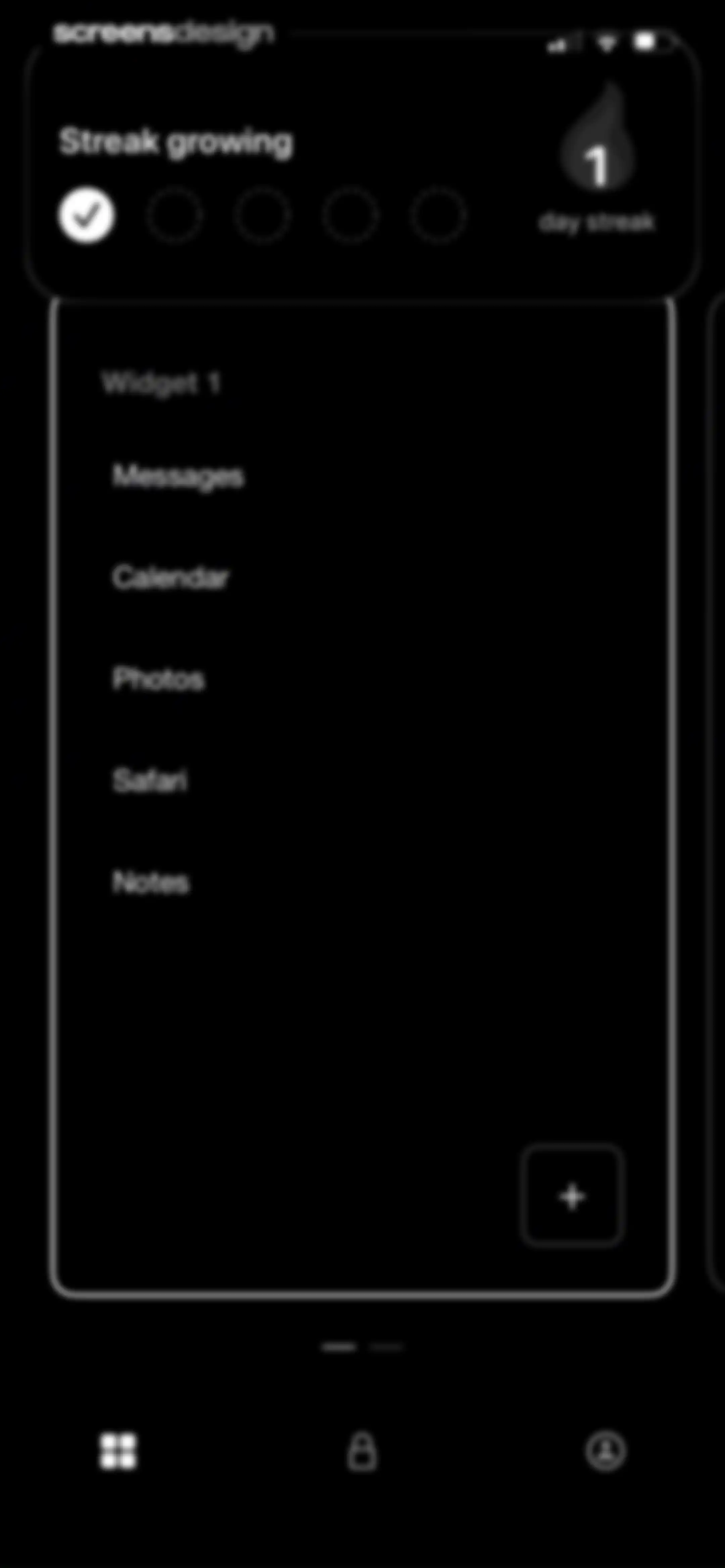 Blank Spaces Launcher screen 24
