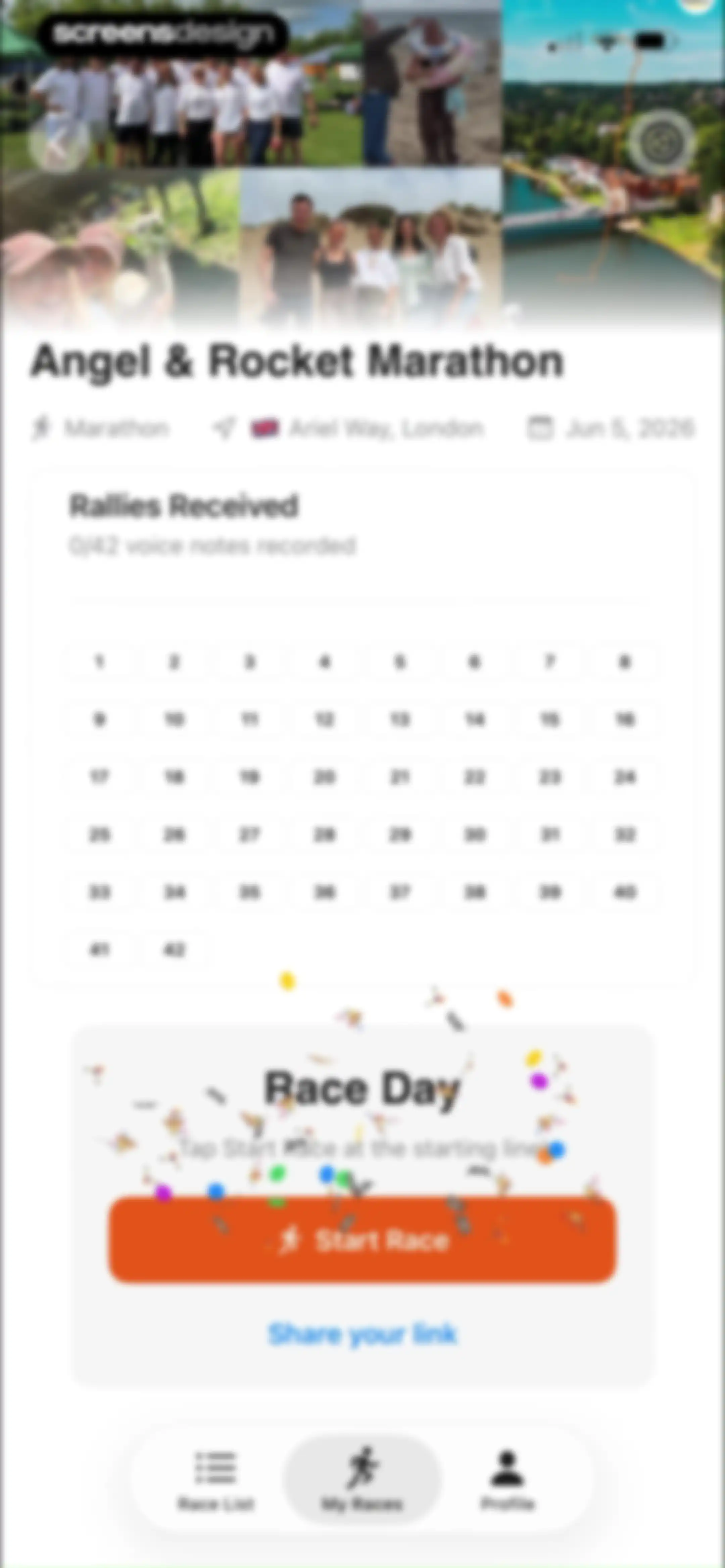 Rally: Voice Notes on Race Day screen 26