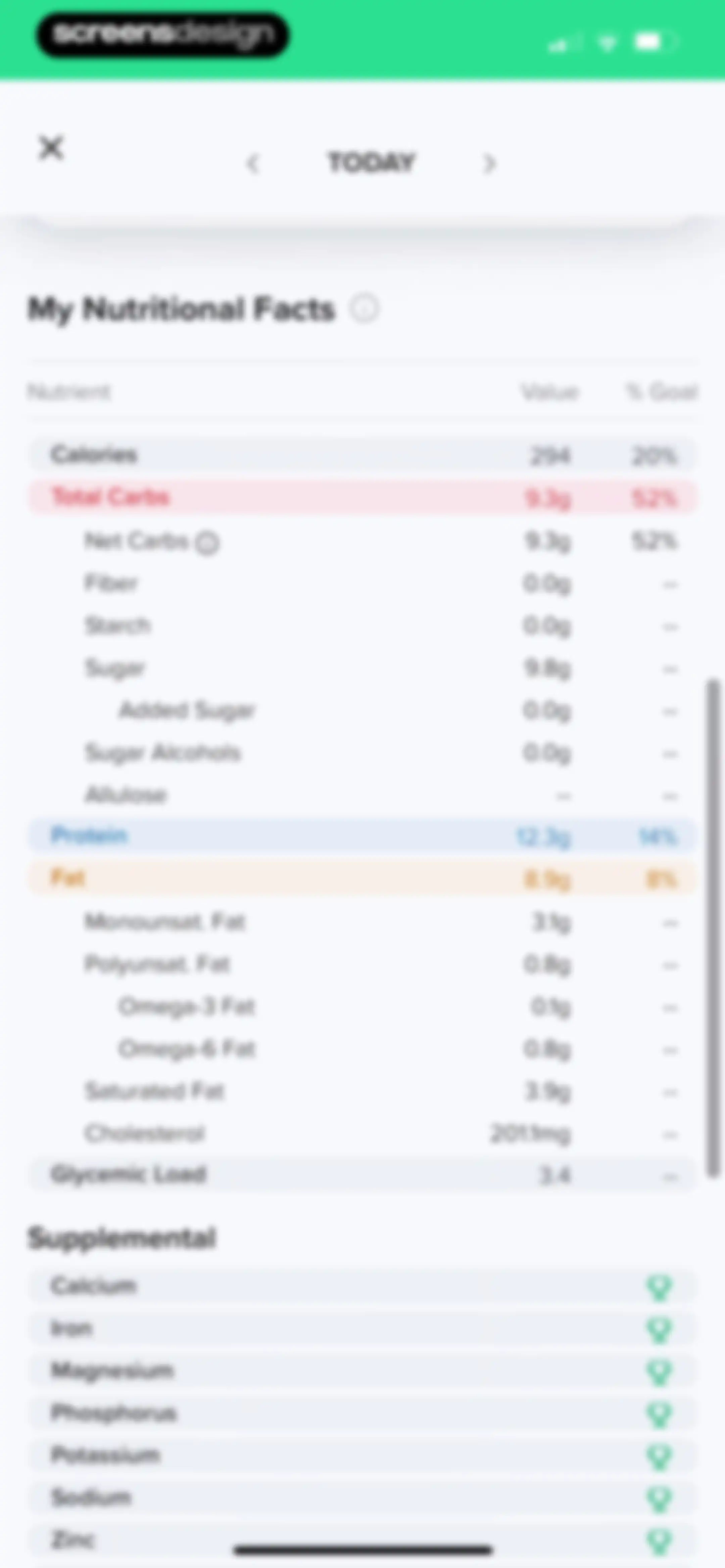 Carb Manager: Keto & Macro Log screen 200