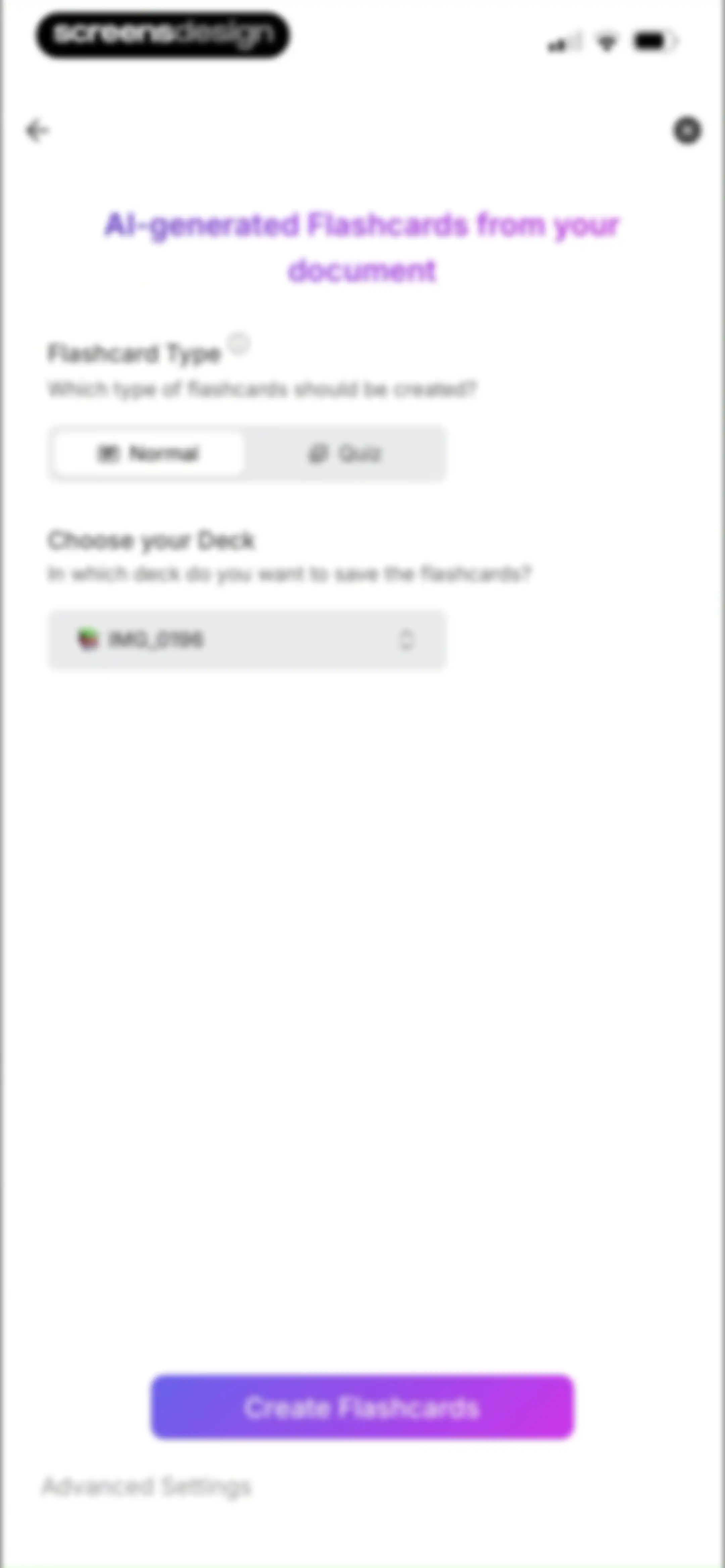 Retain Cards: AI Flashcards screen 36