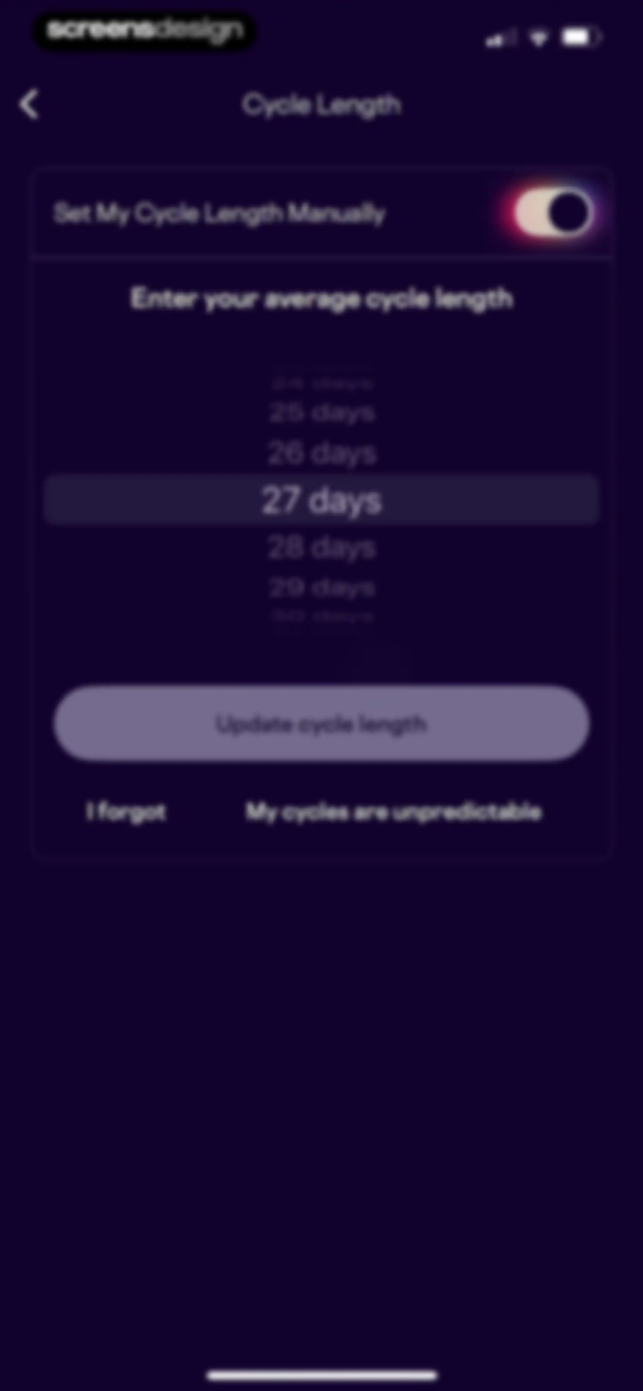 Stardust Period Tracker screen 145