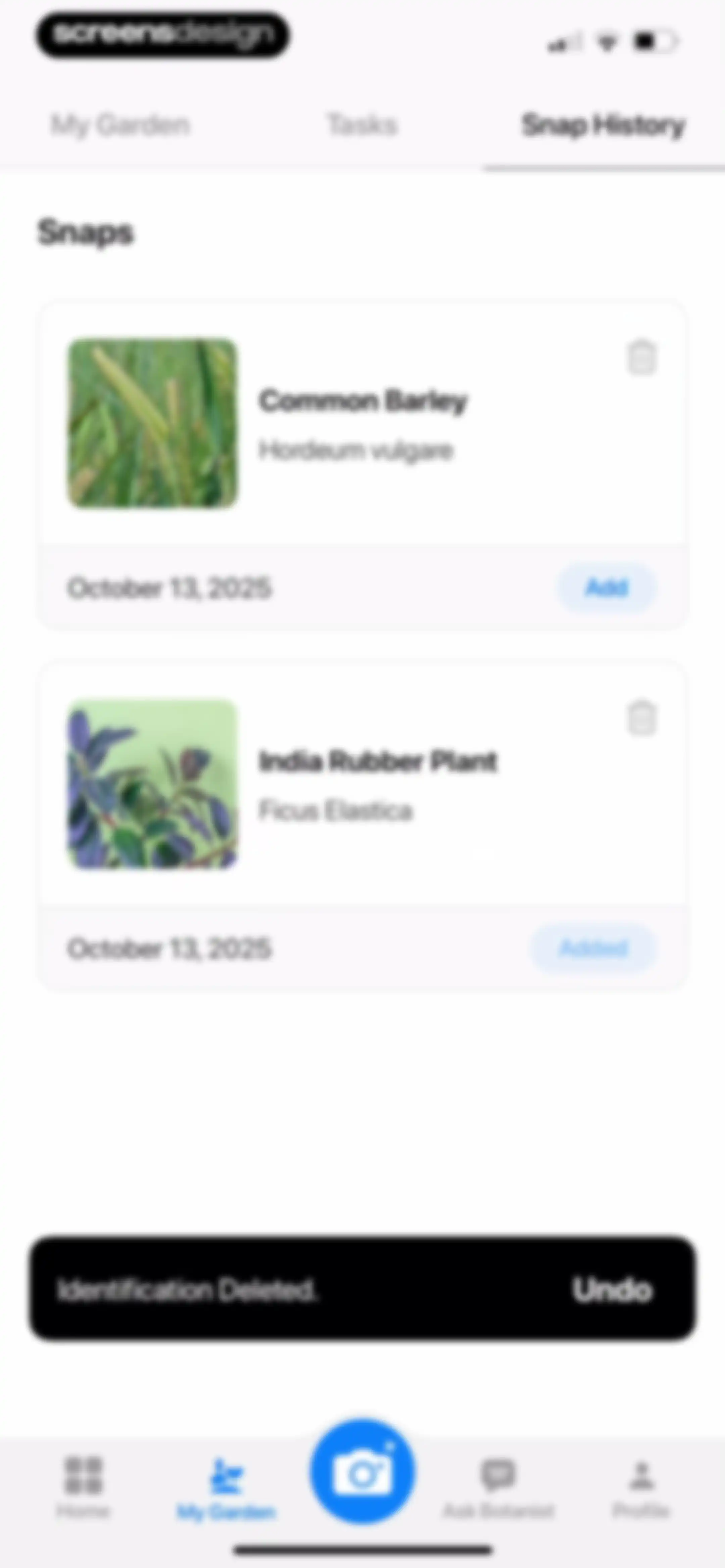 Plant App: Plant Identifier screen 155