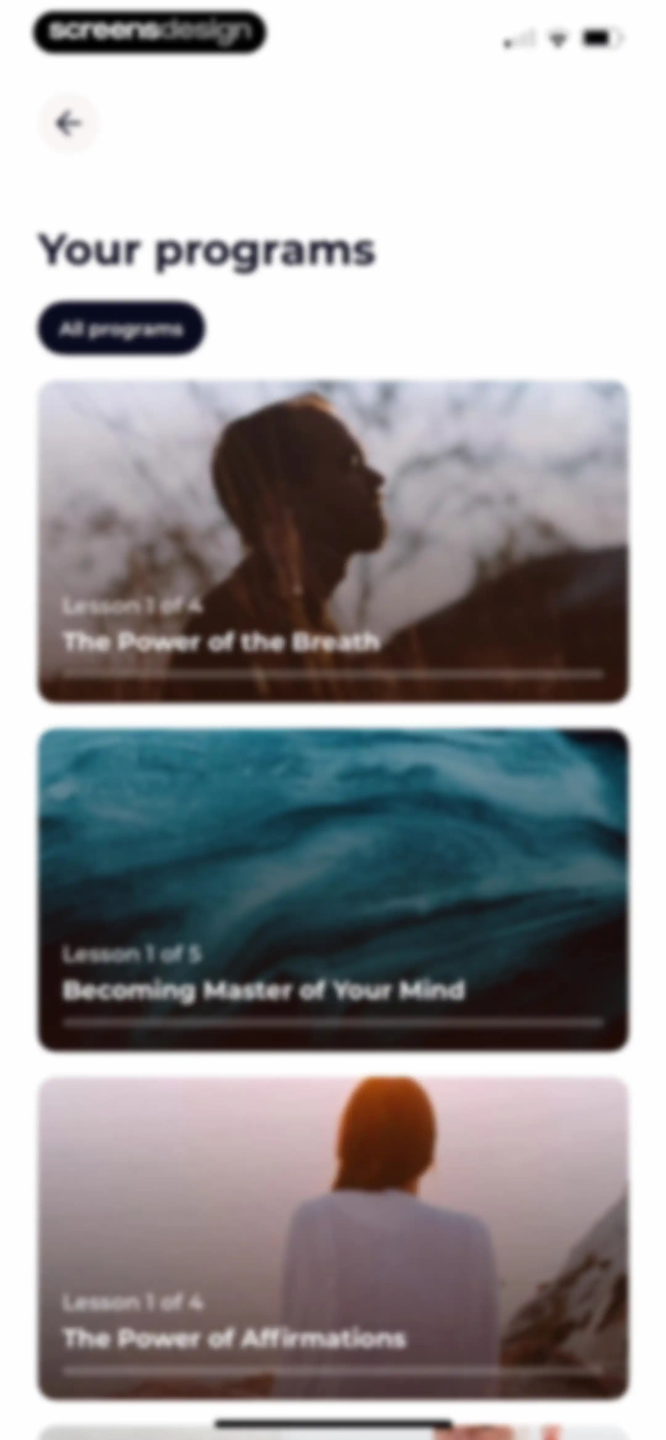 Meditation Moments - Guided screen 94