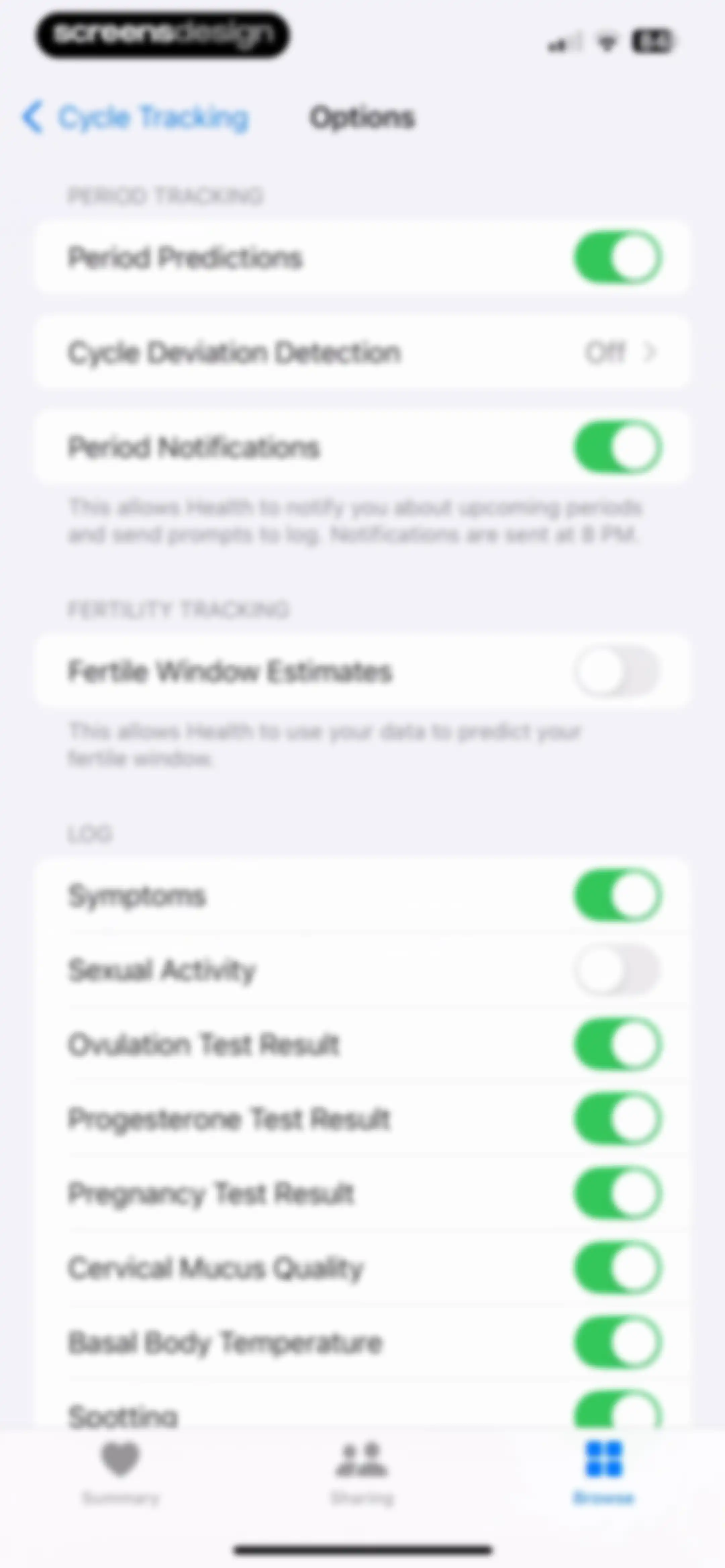 Apple Health screen 111