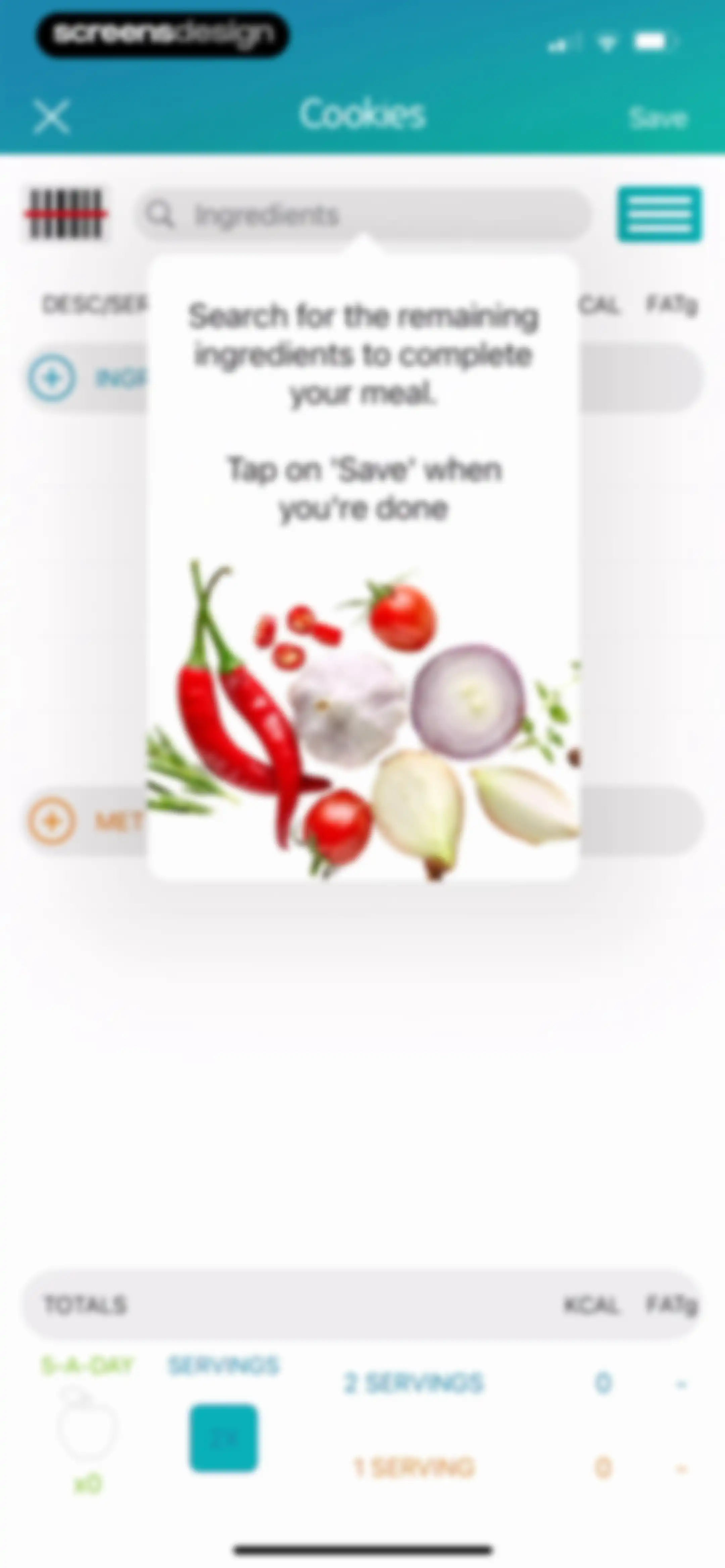 Calorie Counter + screen 89