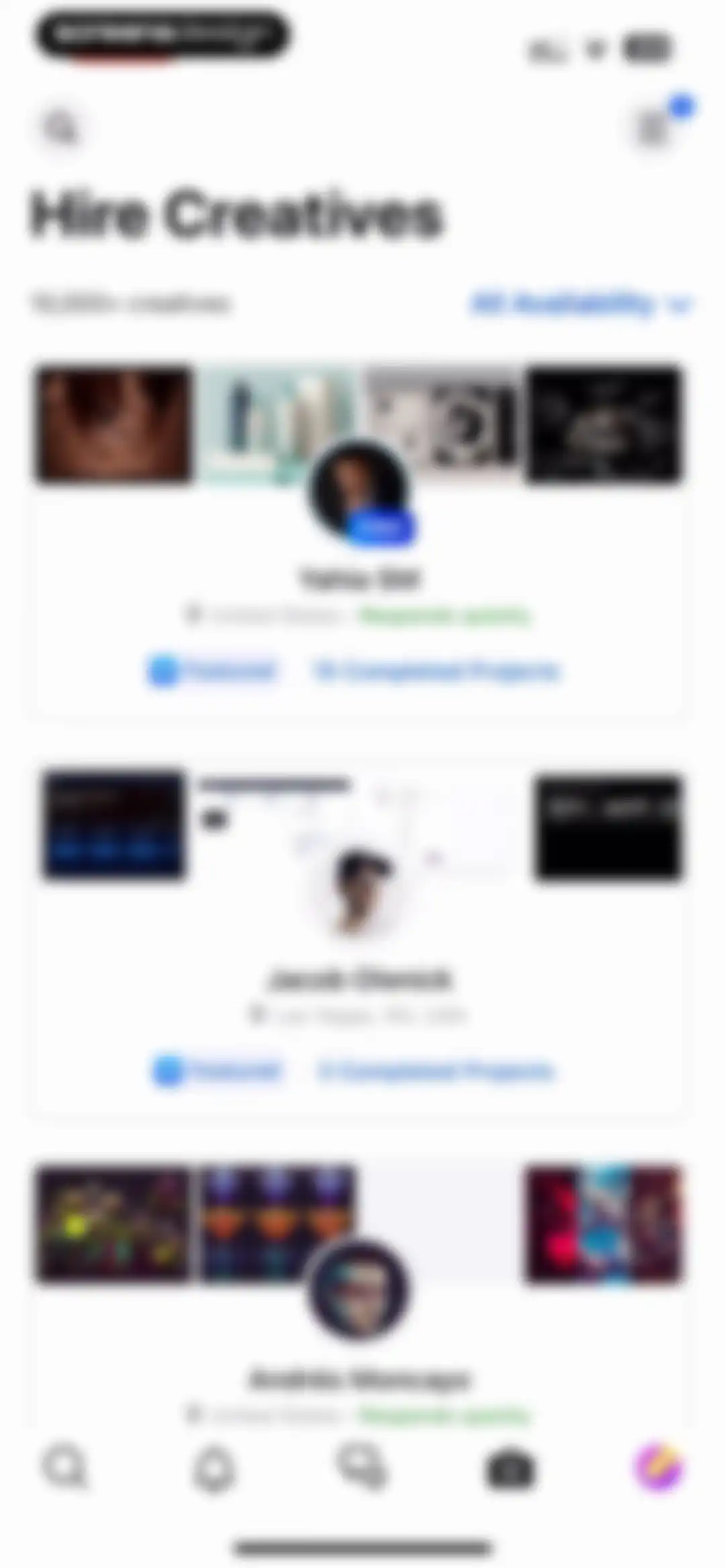 Behance – Creative Portfolios screen 90