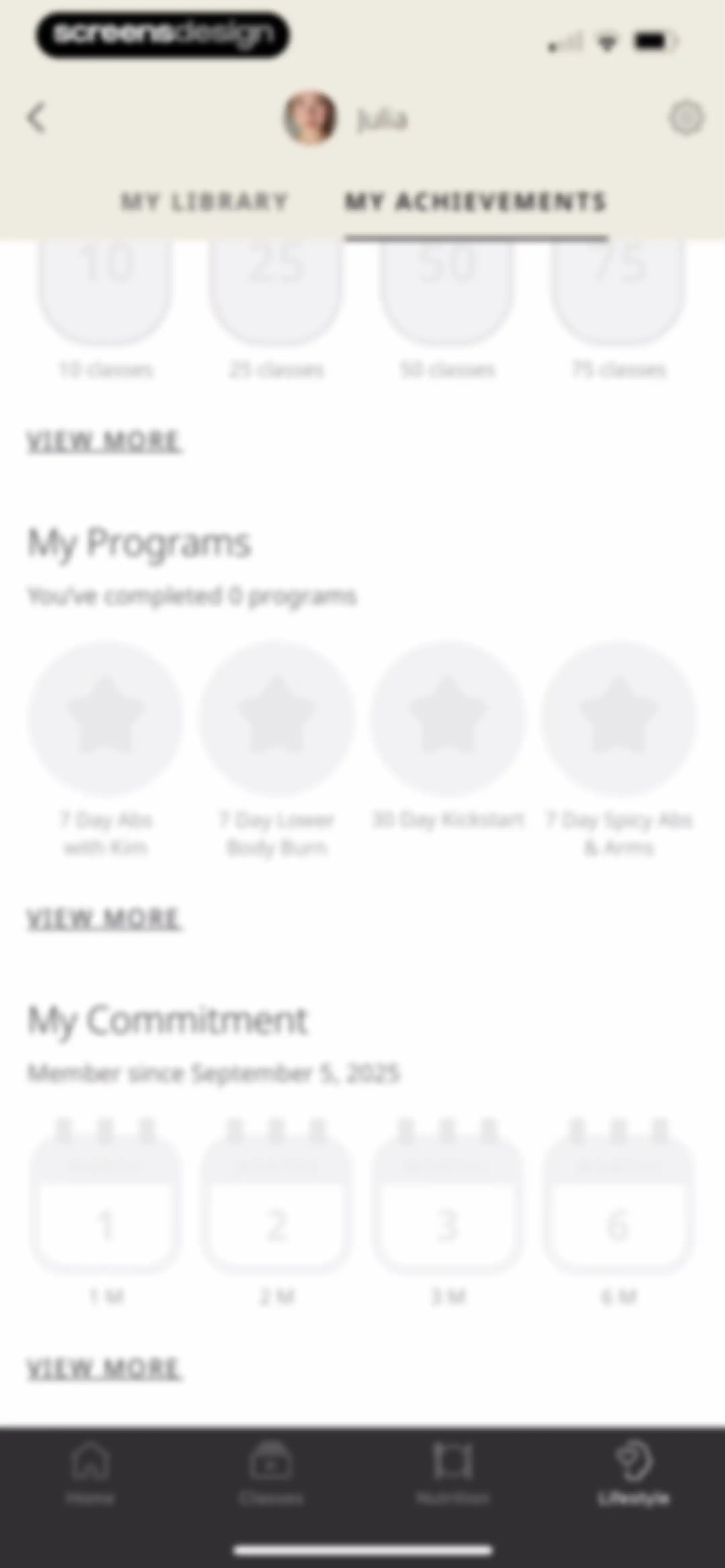 MWH: Fitness + Wellness screen 127