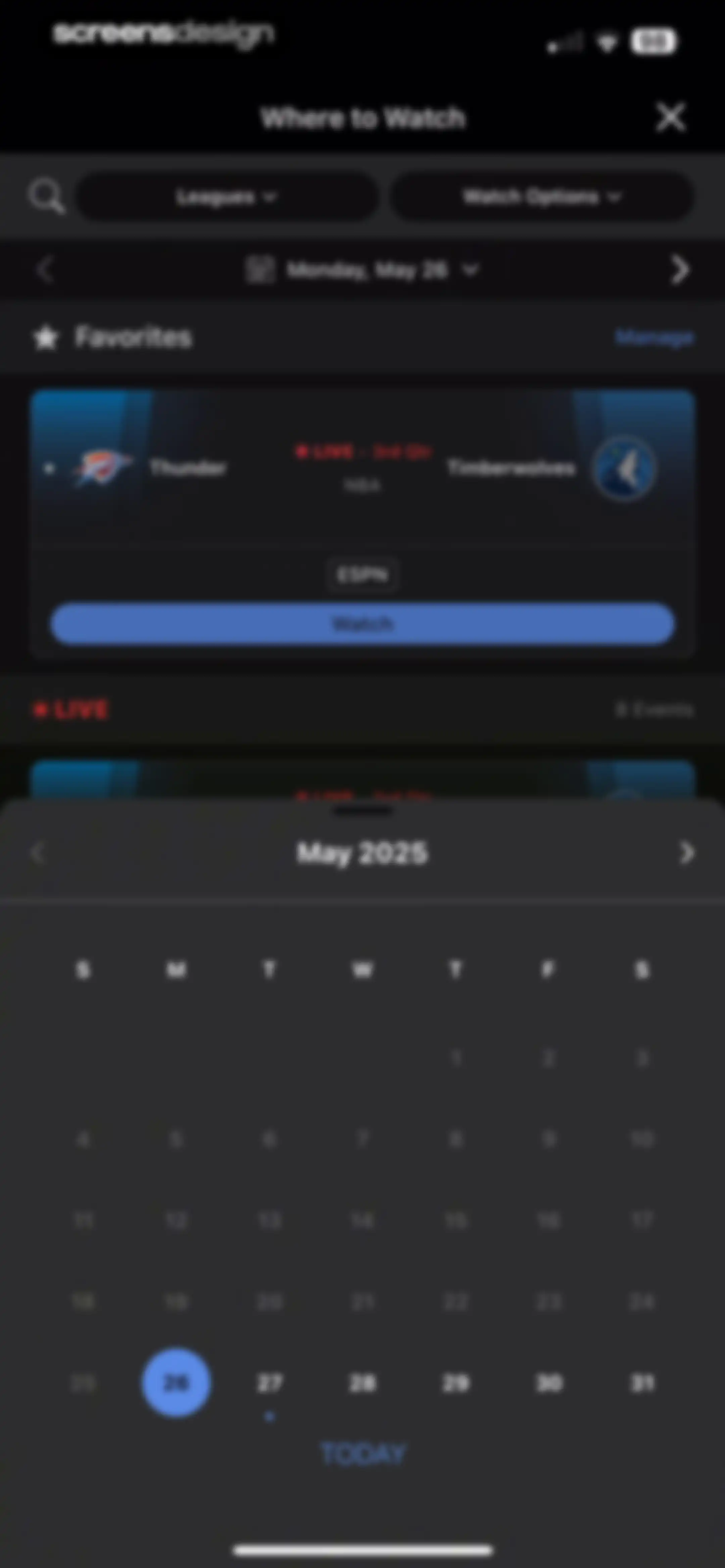 ESPN: Live Sports & Scores screen 111