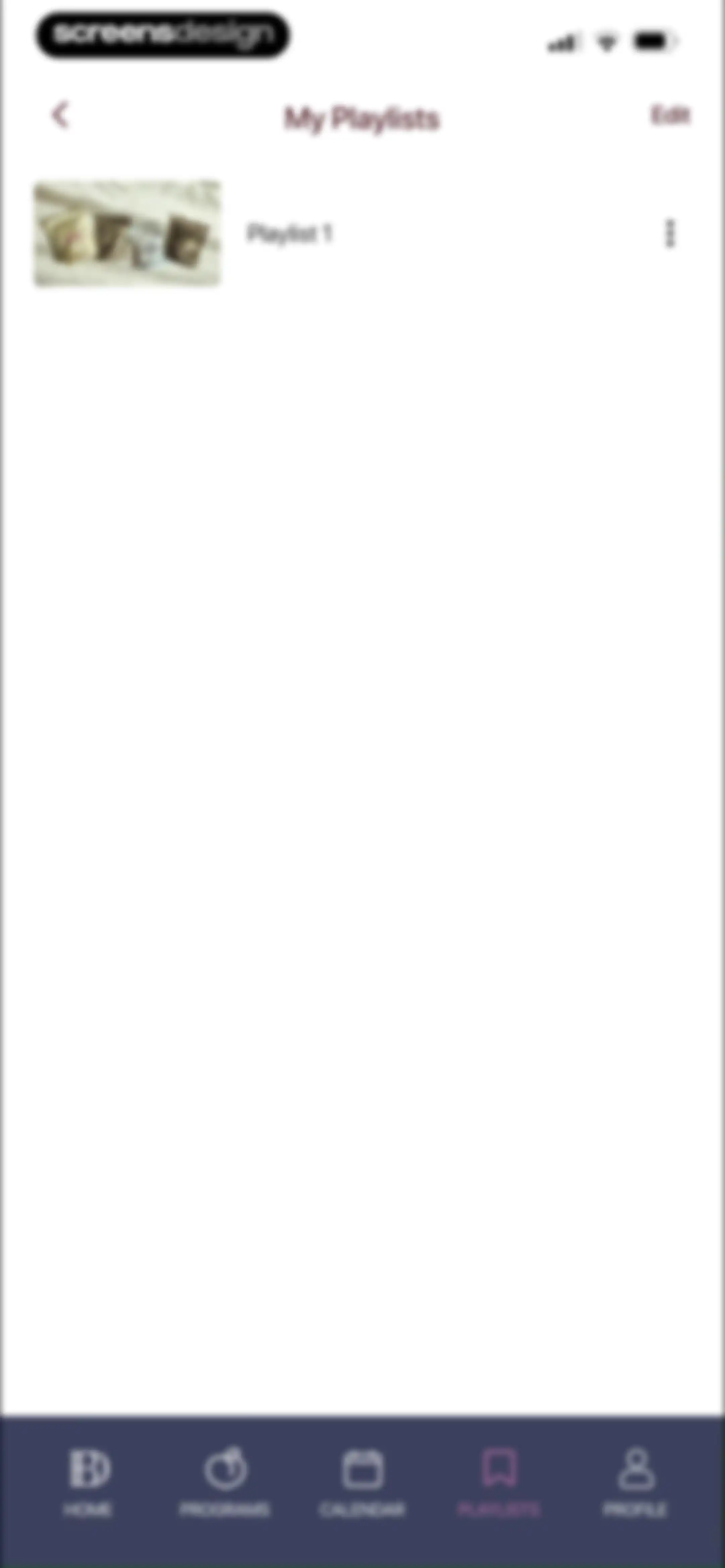 Barre Definition screen 98