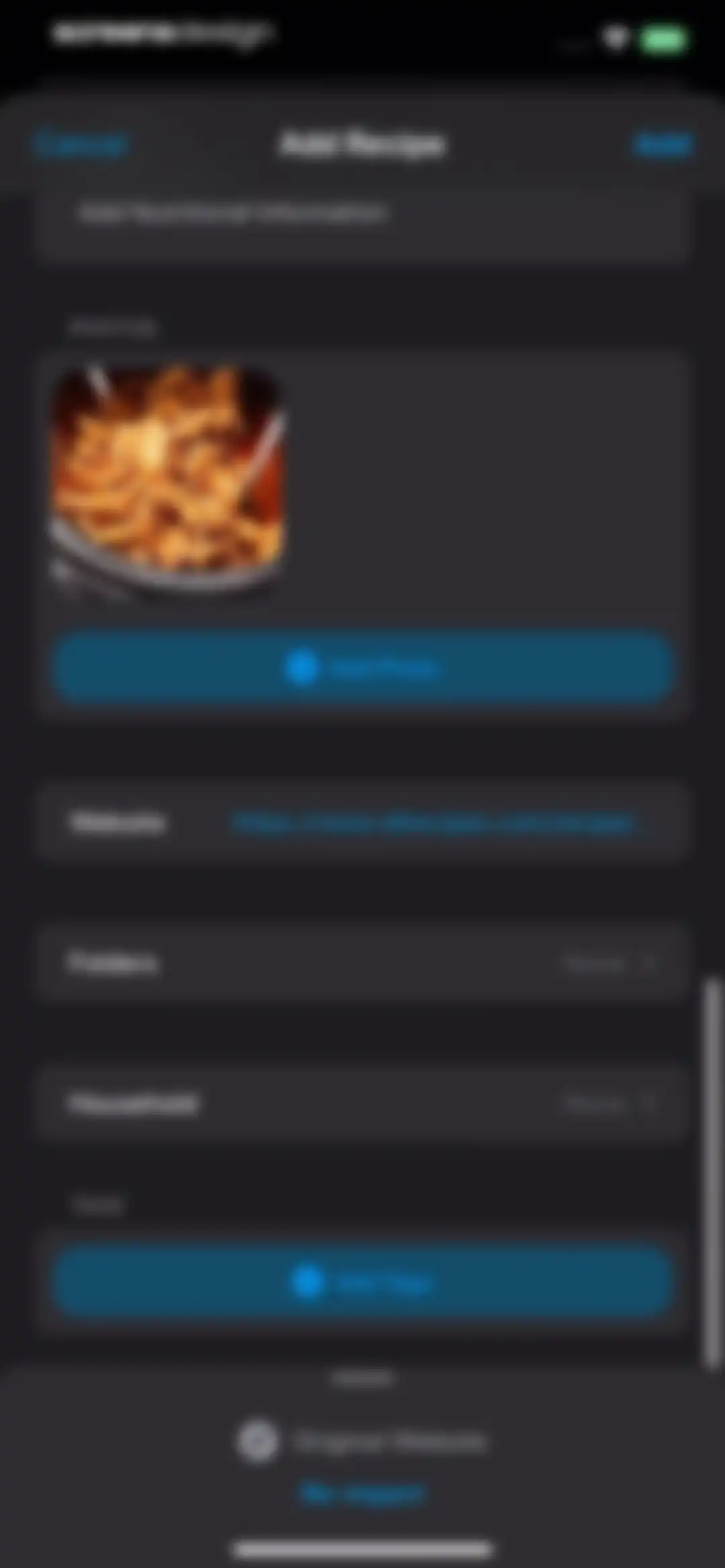 Crouton: Recipe Manager screen 11