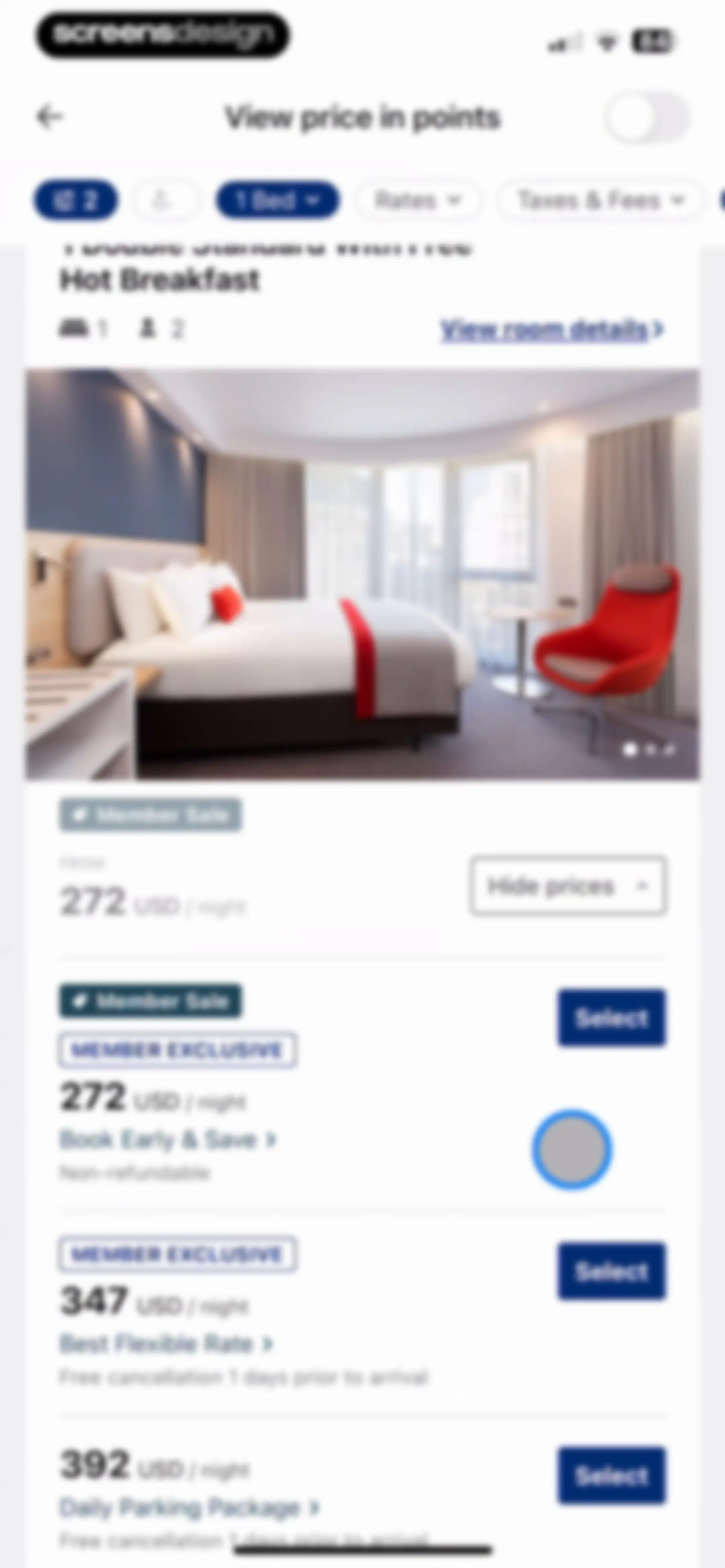 IHG One Rewards: Book Hotels screen 133