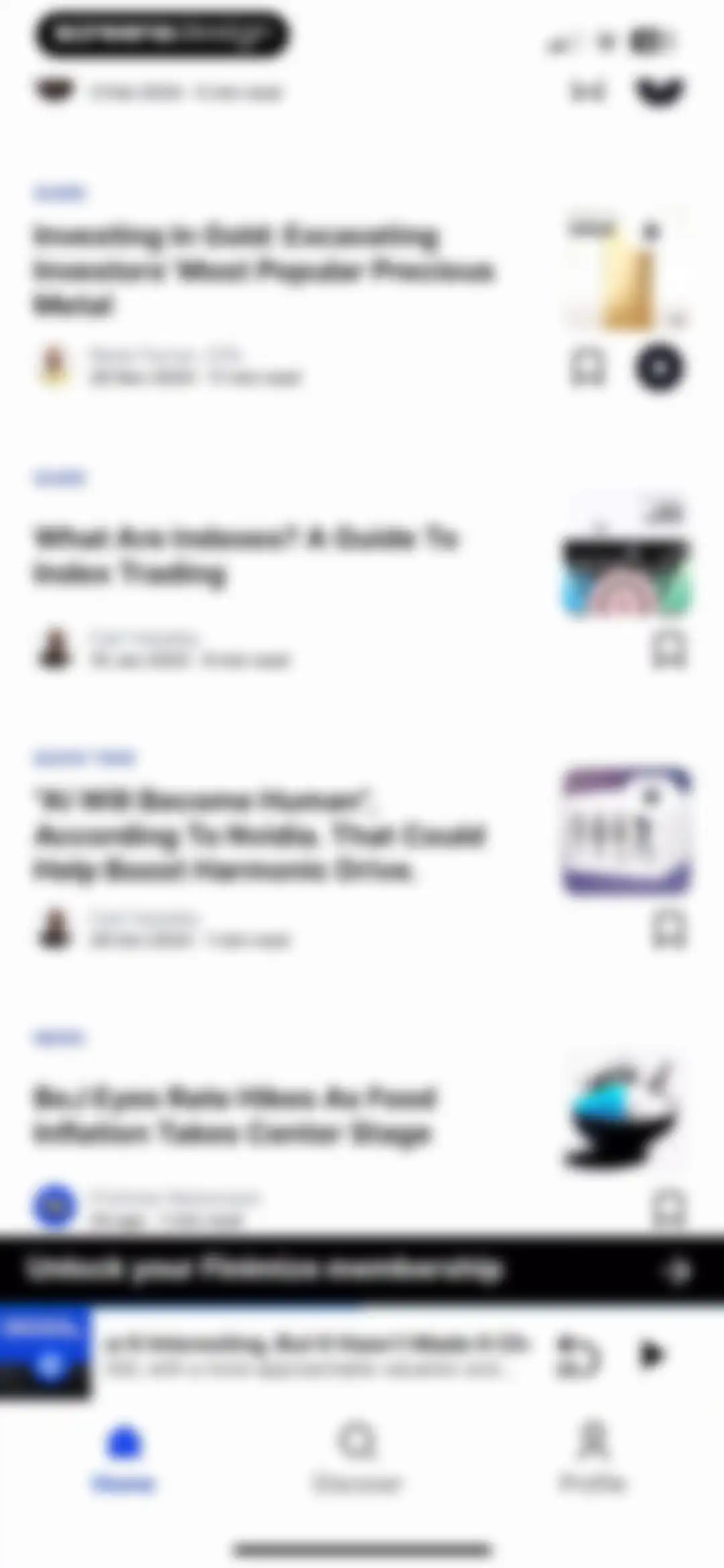 Finimize: Investing Insights screen 39