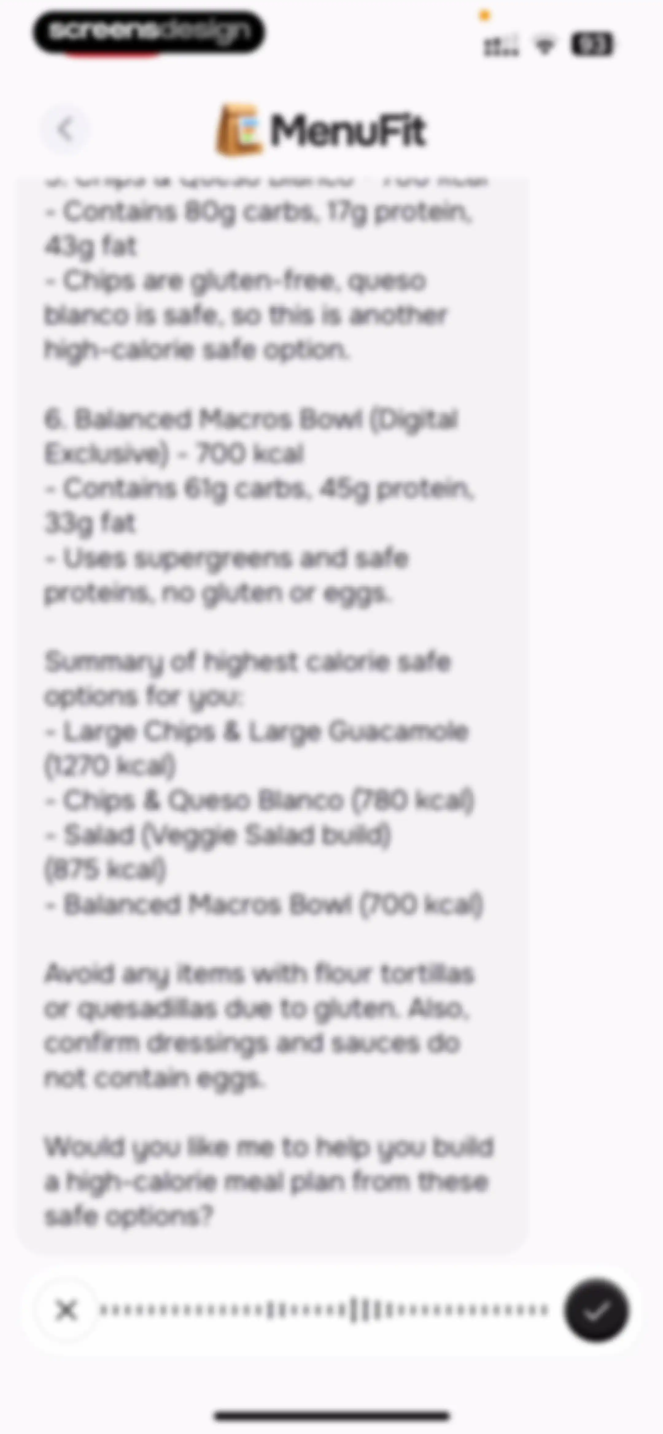 MenuFit - Healthy Eating Out screen 71