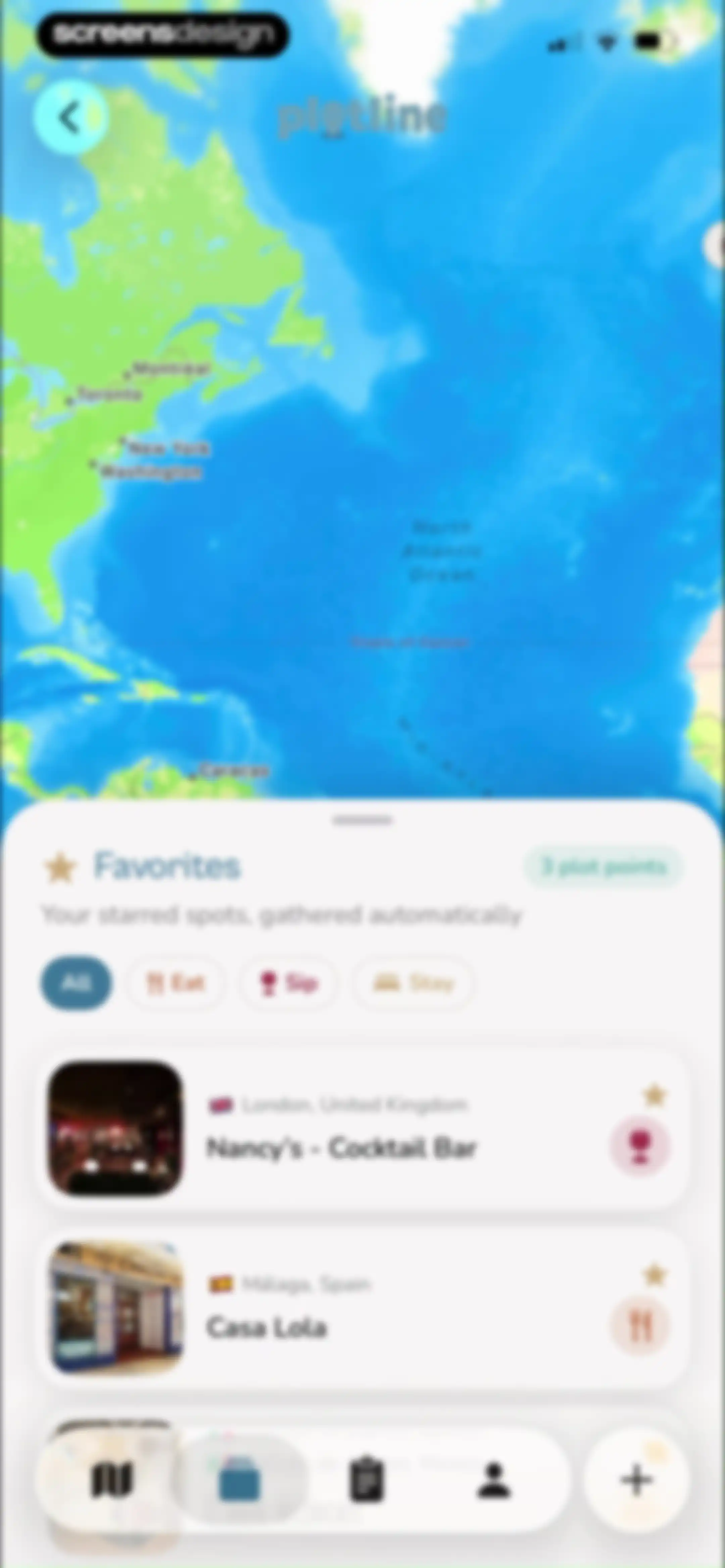 Plotline: Travel Map & Planner screen 103
