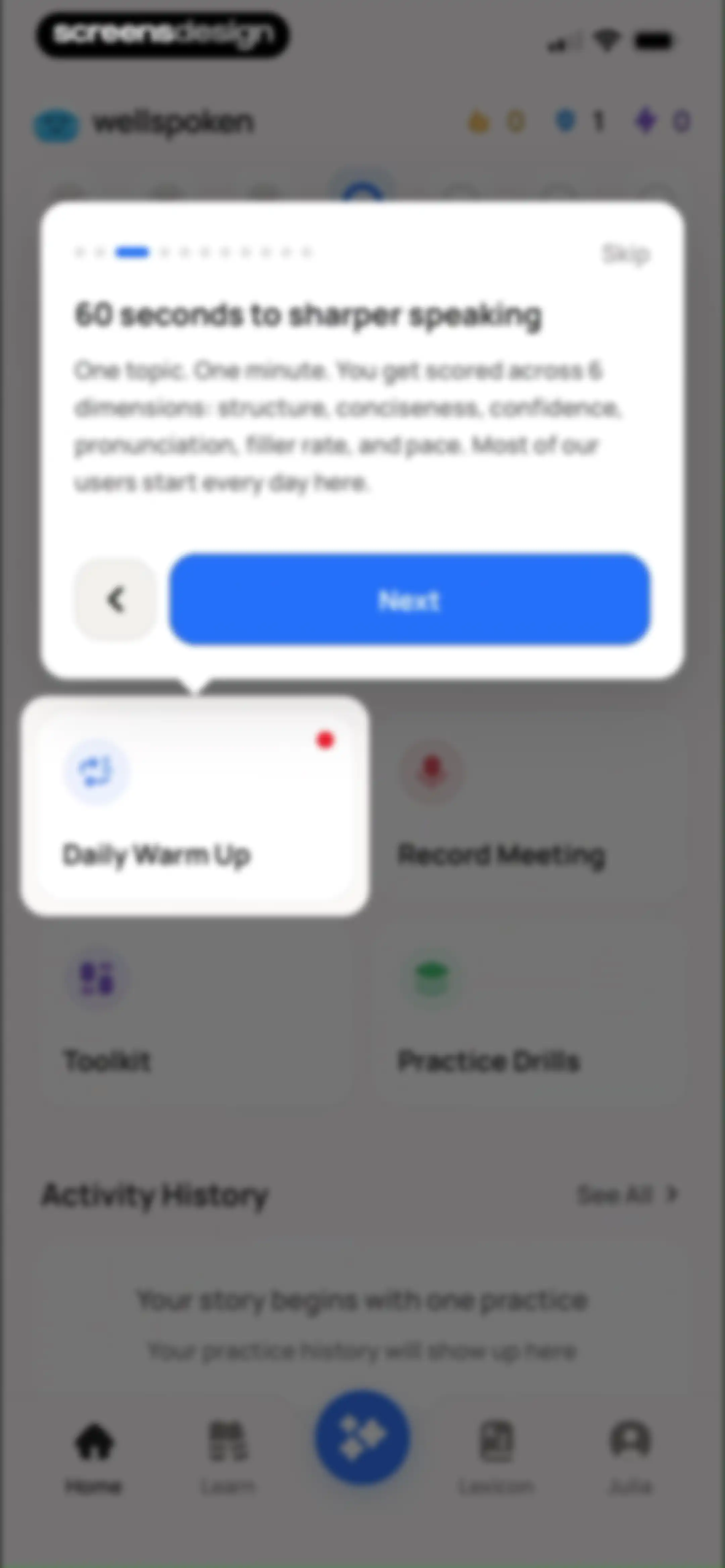 Wellspoken: Articulation Coach screen 60
