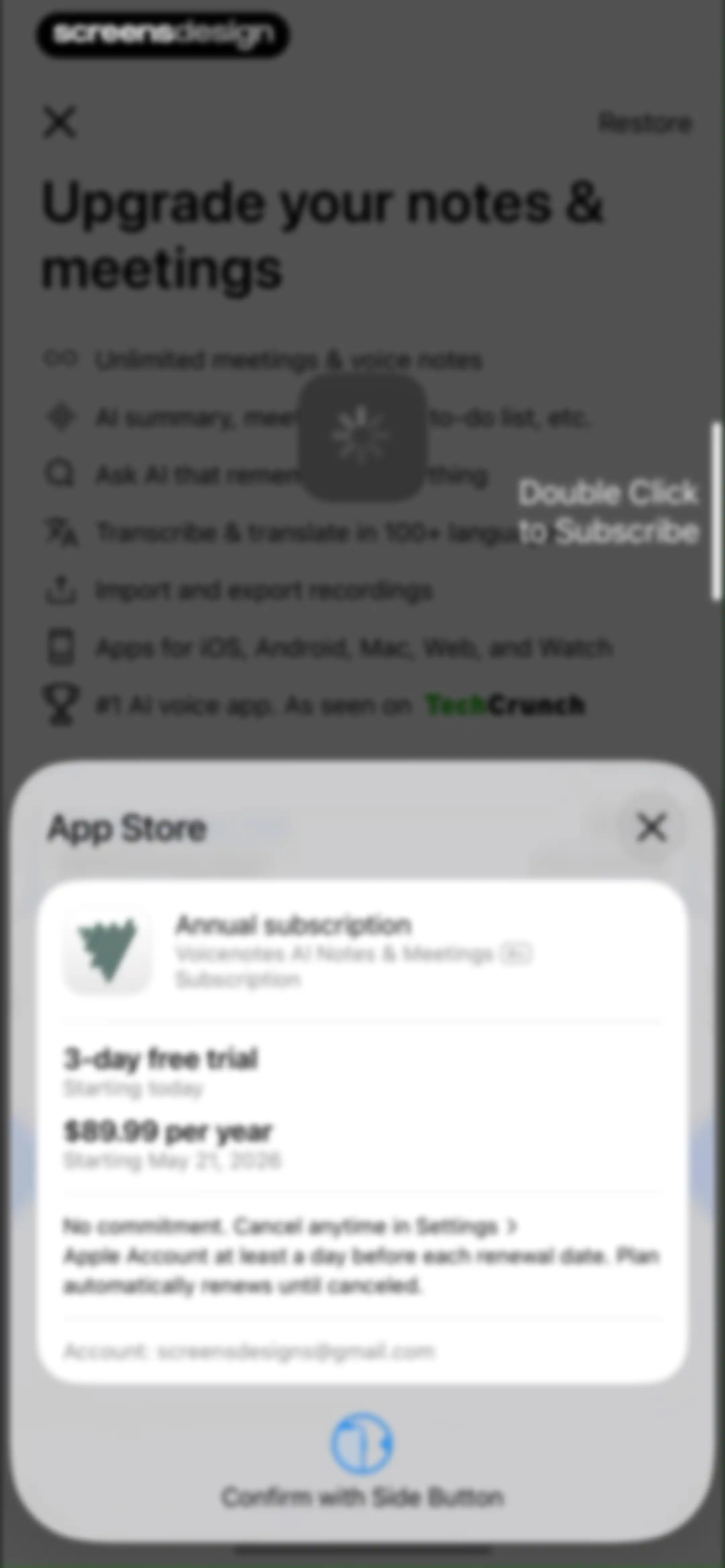 Voicenotes AI Notes & Meetings screen 17