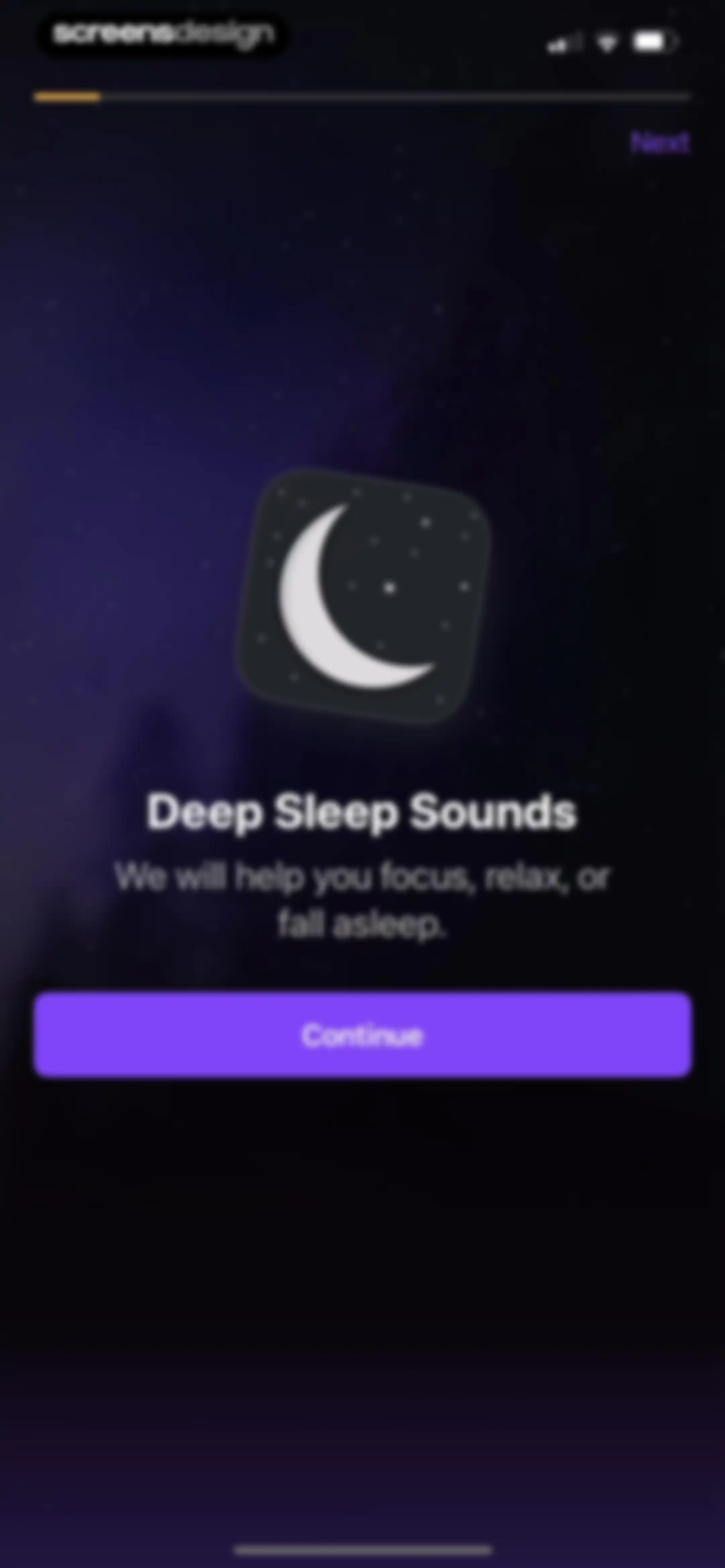 White Noise Deep Sleep Sounds screen 1