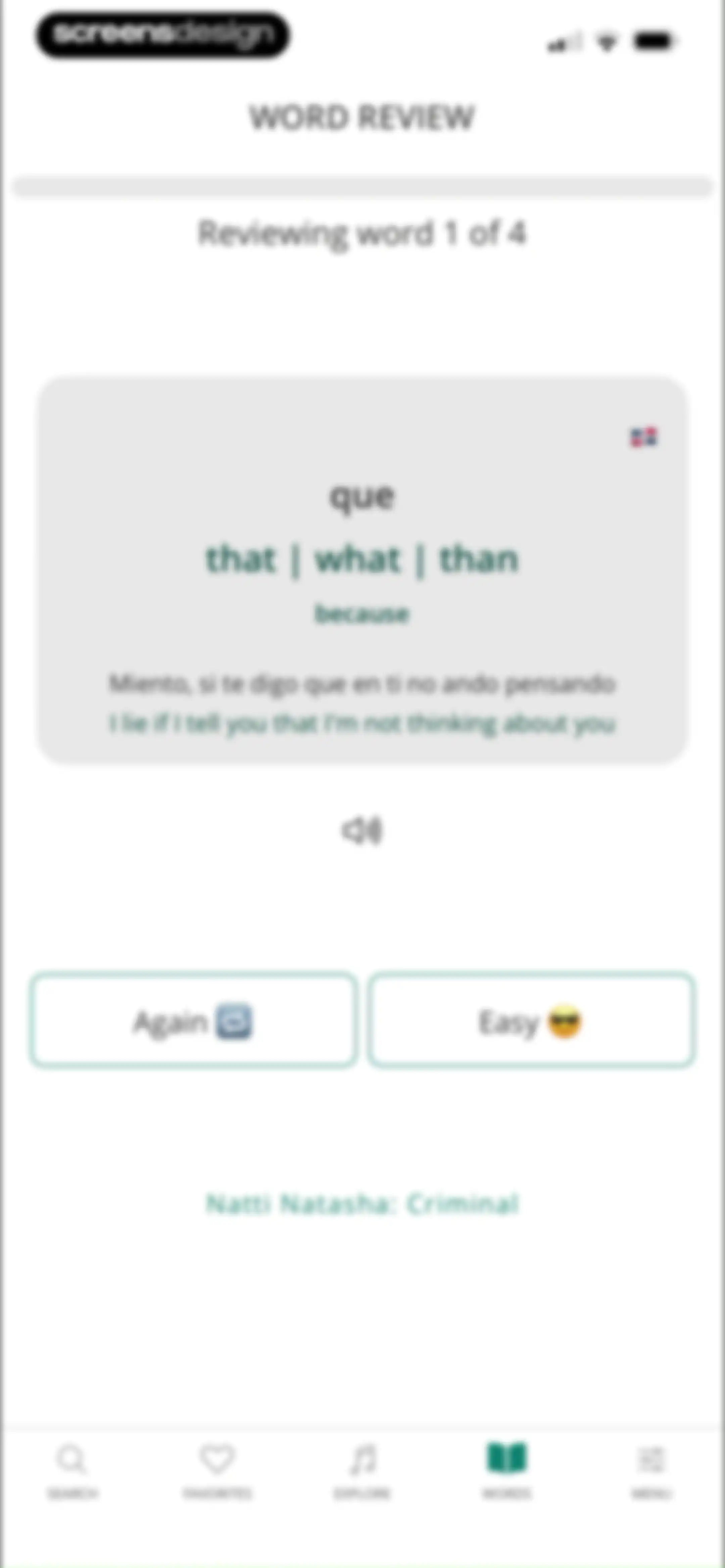 LyricFluent: Learn Languages screen 53