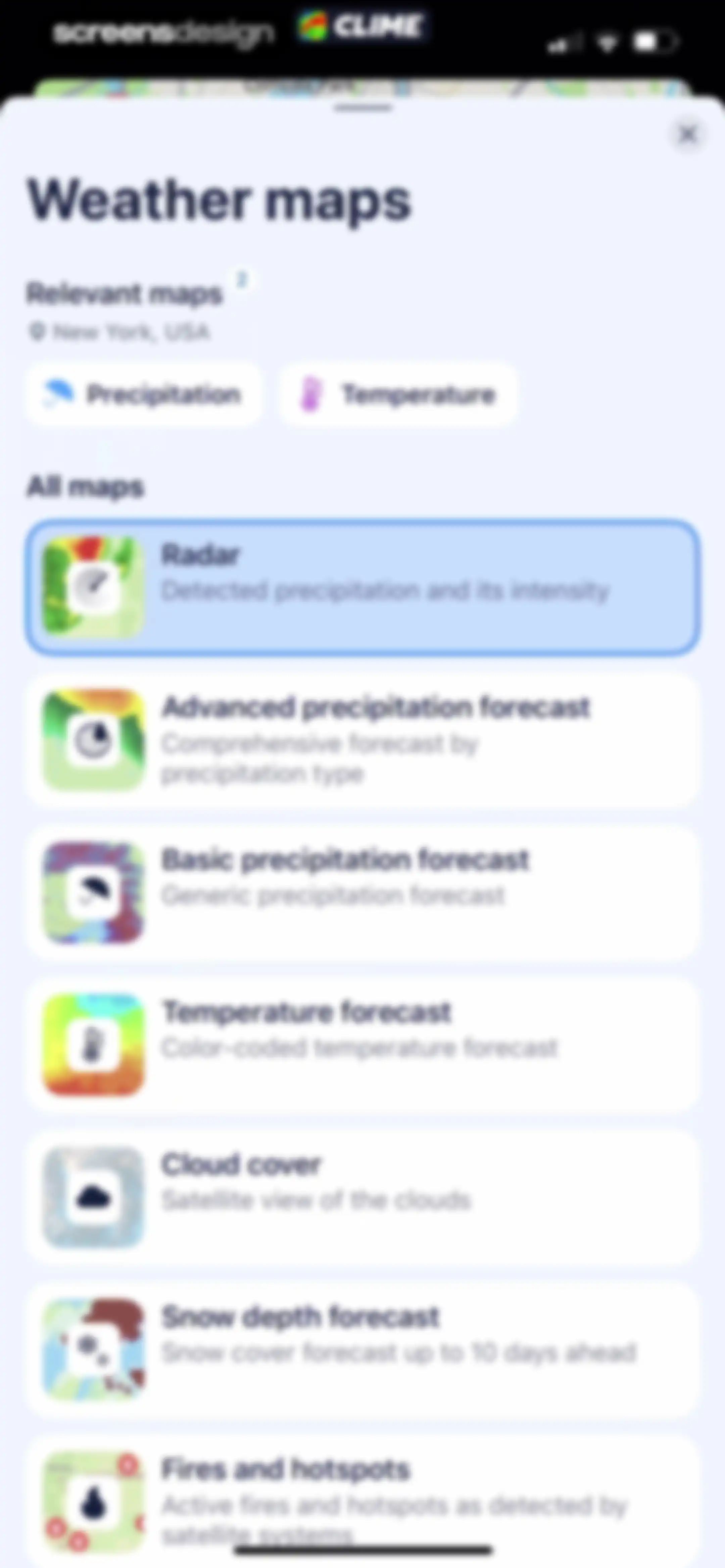 Clime: NOAA Weather Radar Live screen 41