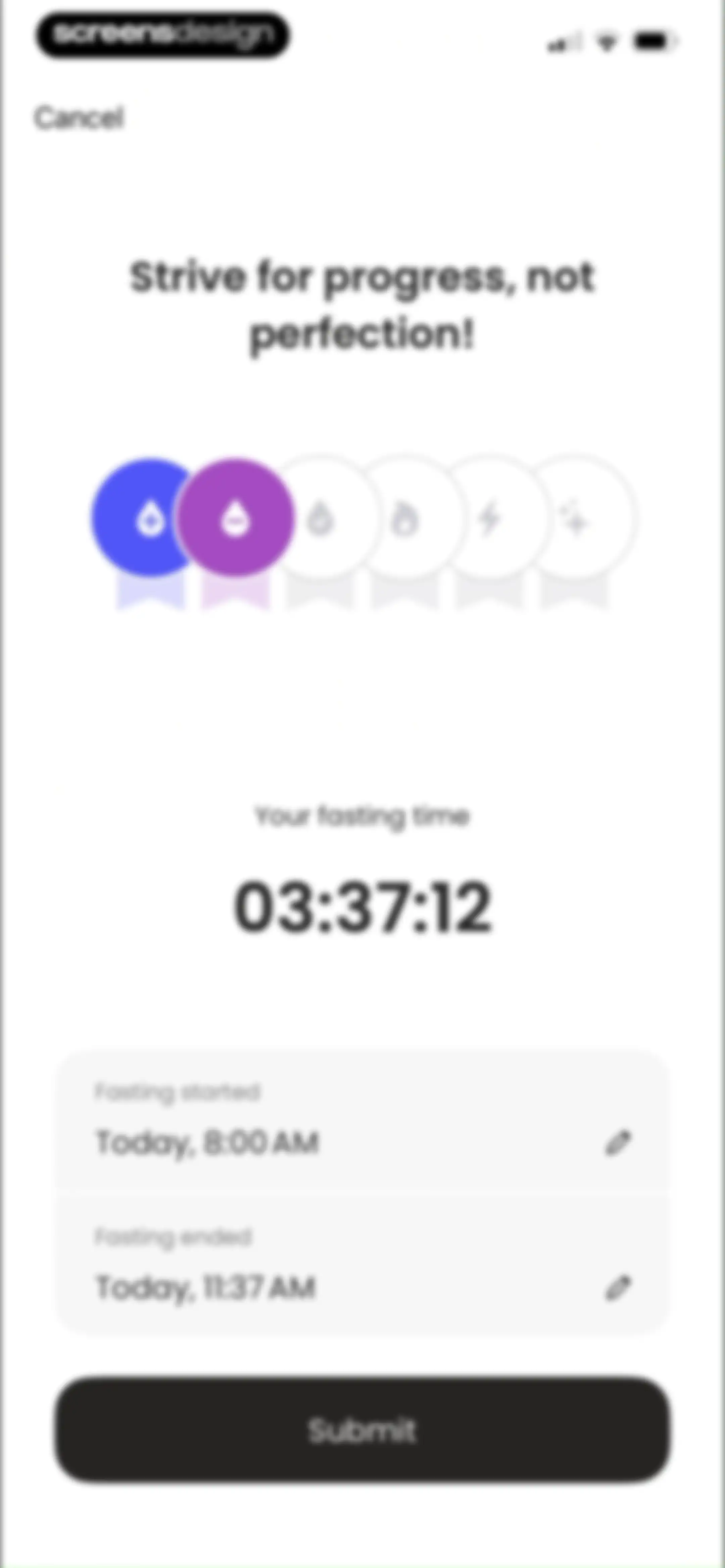 Fasting App: Tracker & Timer screen 105